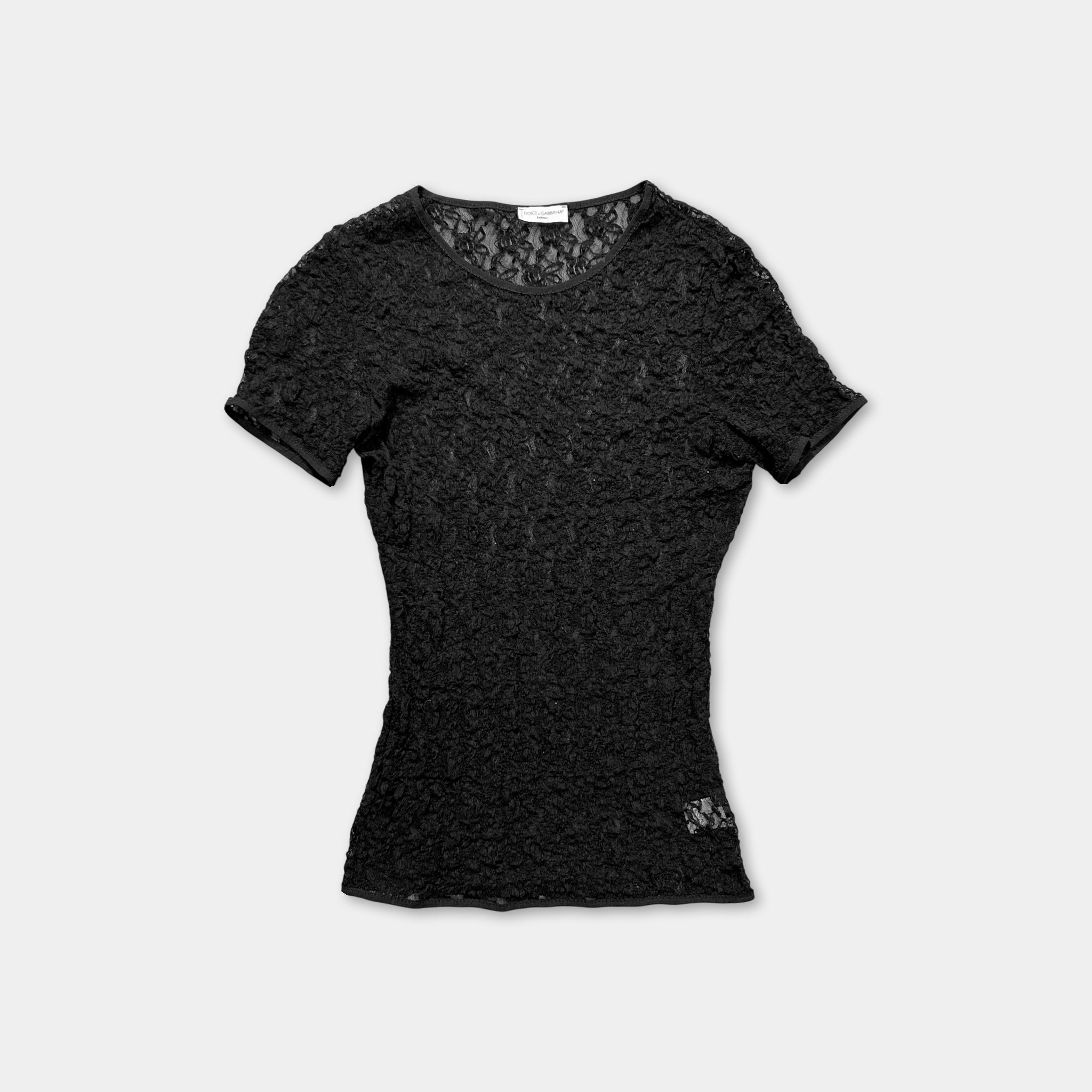 Dolce & Gabbana Intimo Elegant Black T-Shirt