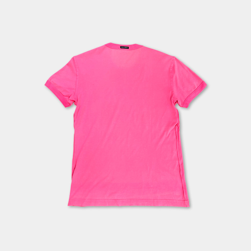 Dolce & Gabbana 2000's Jamaica Pink T-Shirt