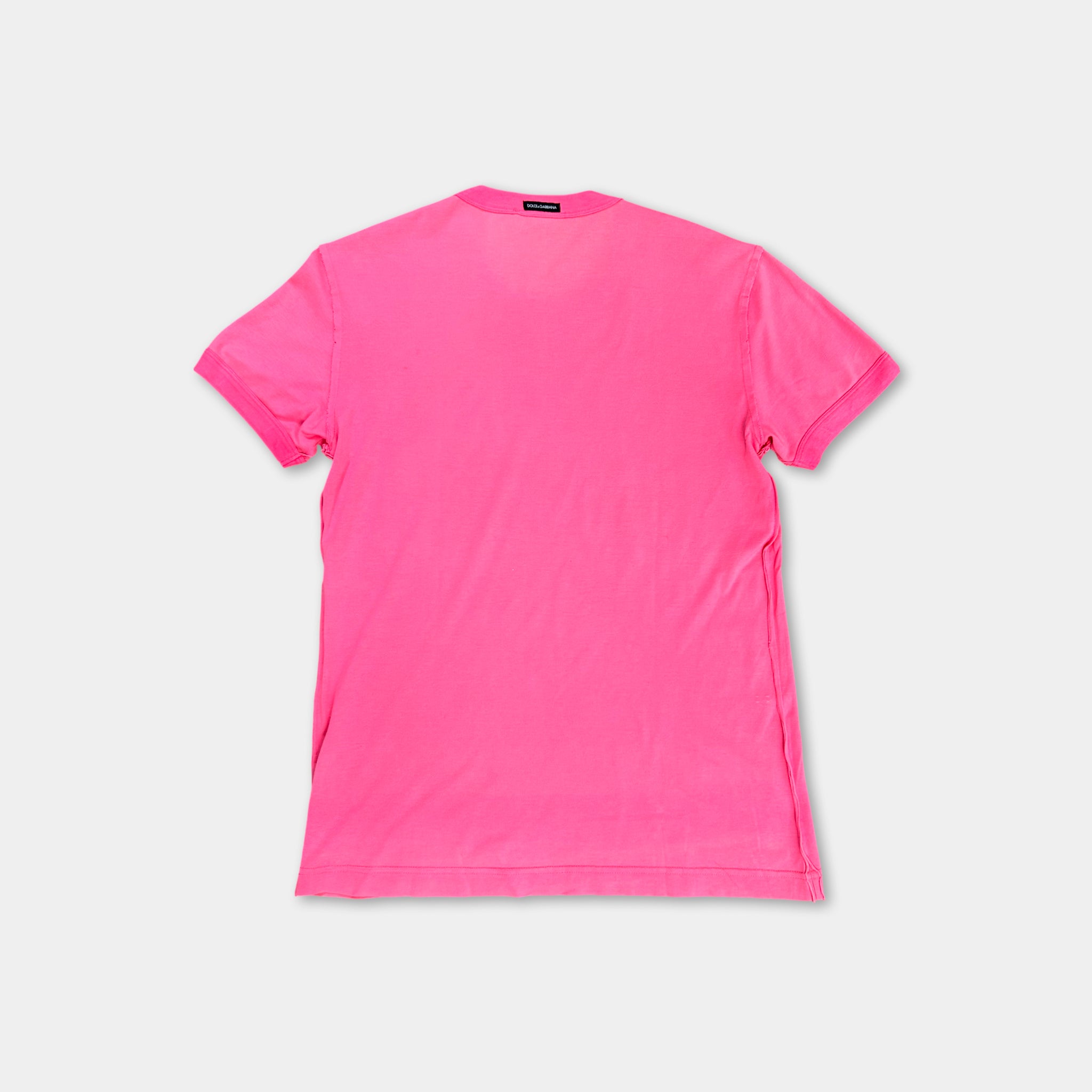 Dolce & Gabbana 2000's Jamaica Pink T-Shirt