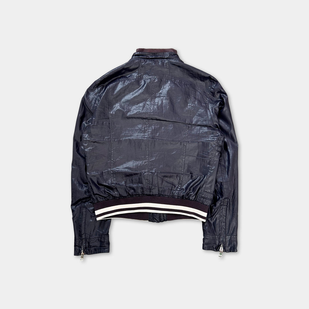 Dolce & Gabbana Nylon Purple Bomber Jacket
