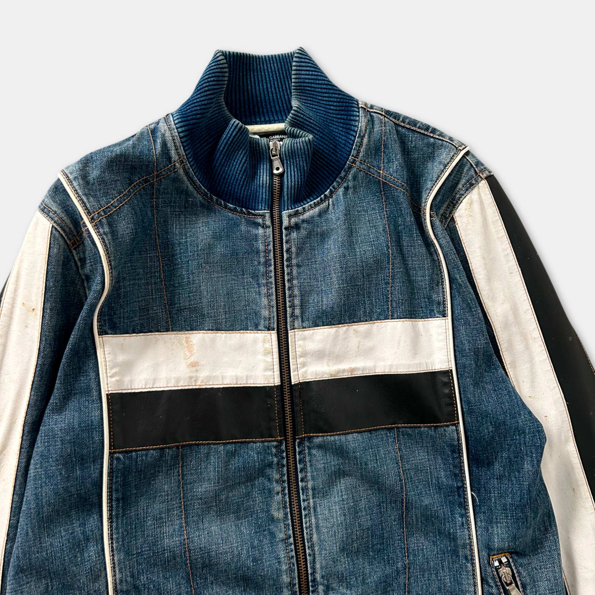 Dolce & Gabbana Denim Biker Jacket