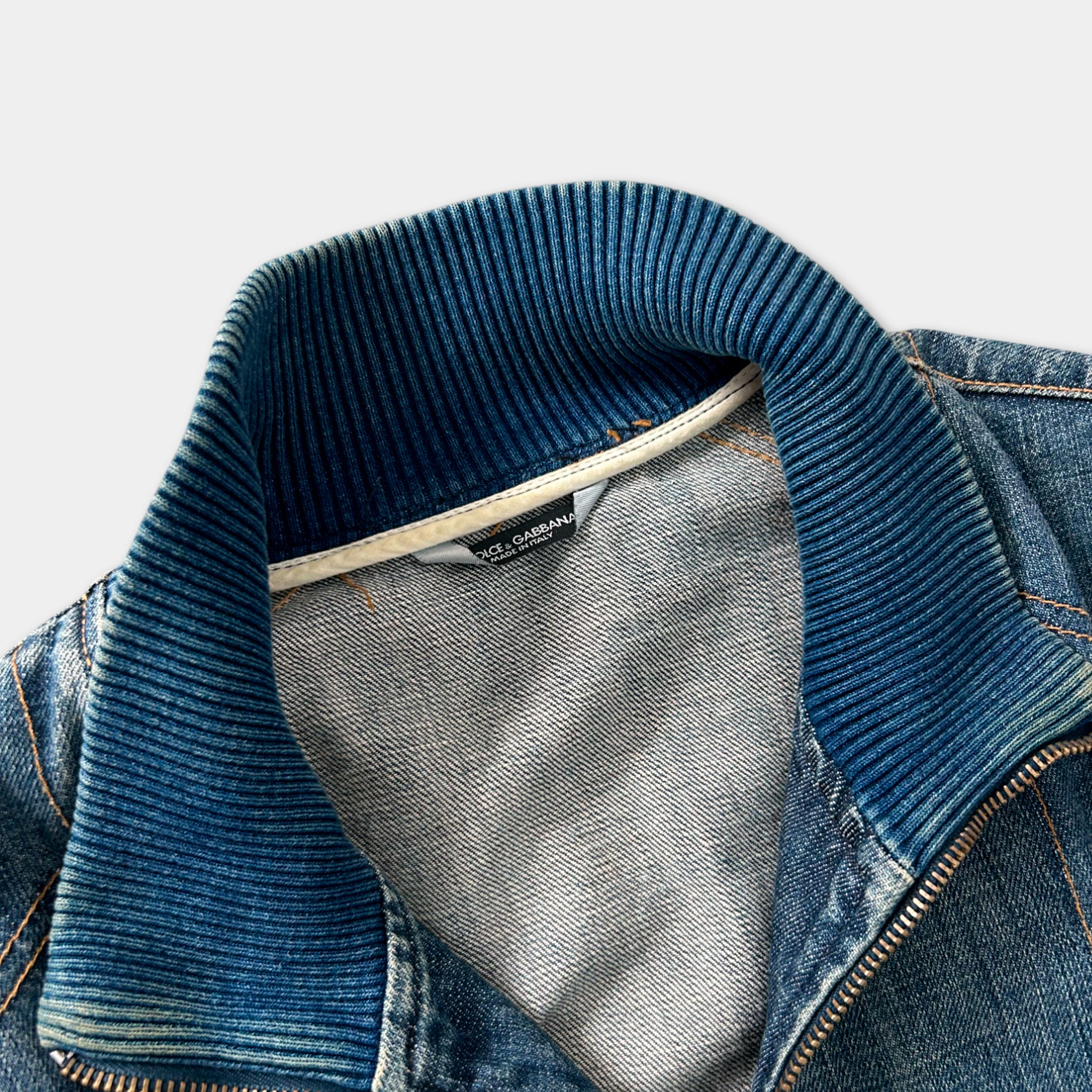 Dolce & Gabbana Denim Biker Jacket