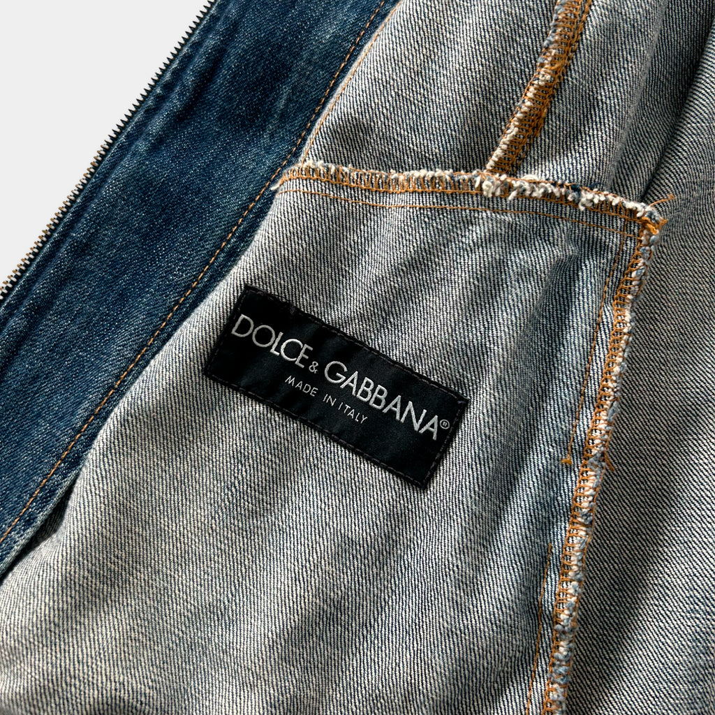 Dolce & Gabbana Denim Biker Jacket