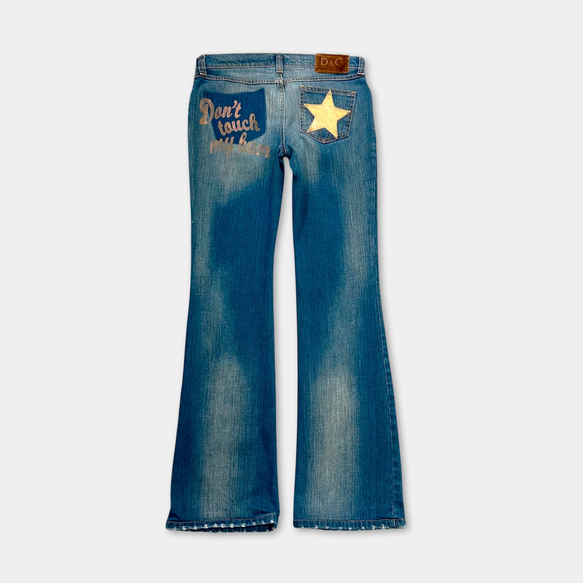Dolce & Gabbana Flared Blue Denim Jeans