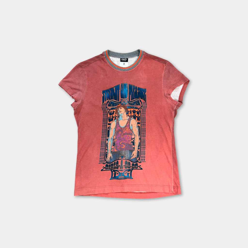Dolce & Gabbana Red Gradient T-Shirt
