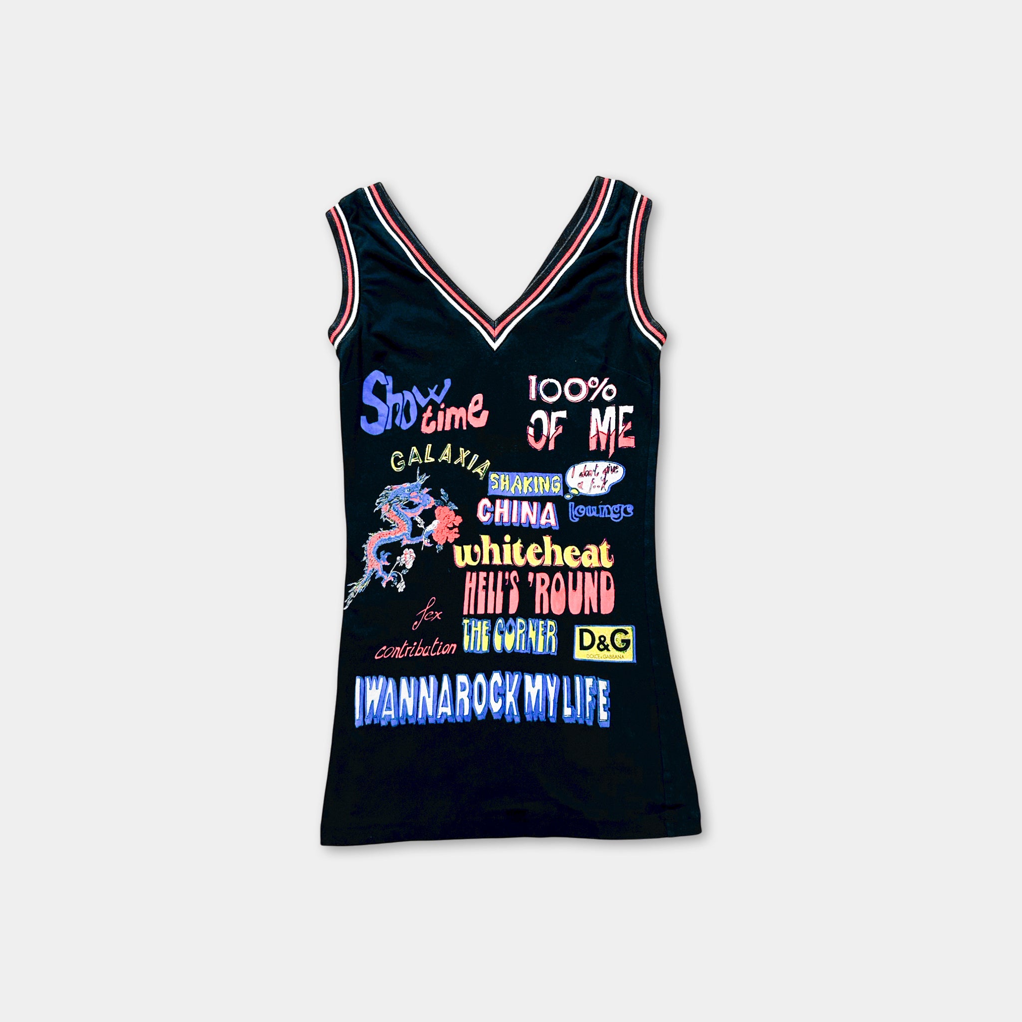 Dolce & Gabbana 2000's Shaking China Tank Top