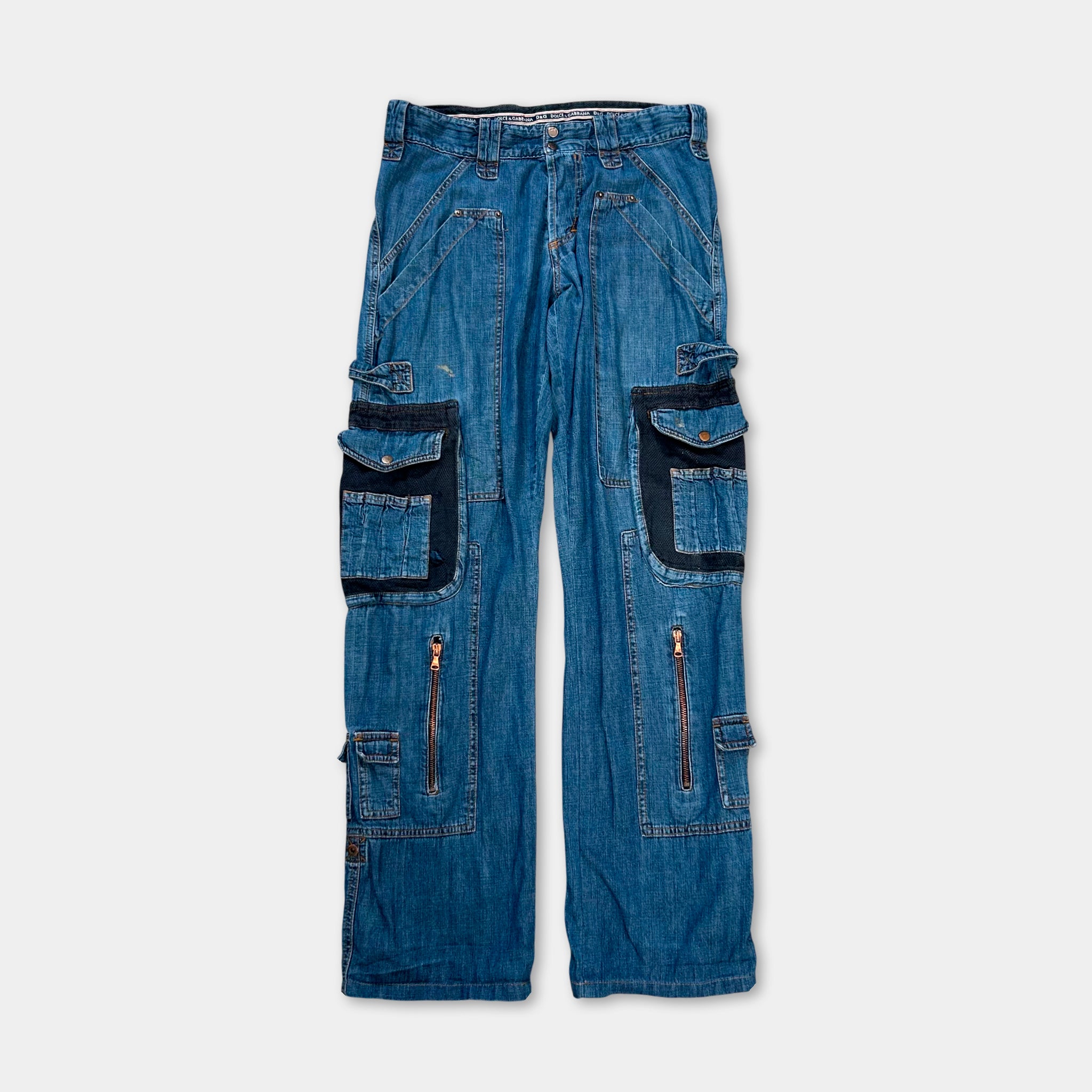 Dolce & Gabbana 2003 Cargo Denim Jeans