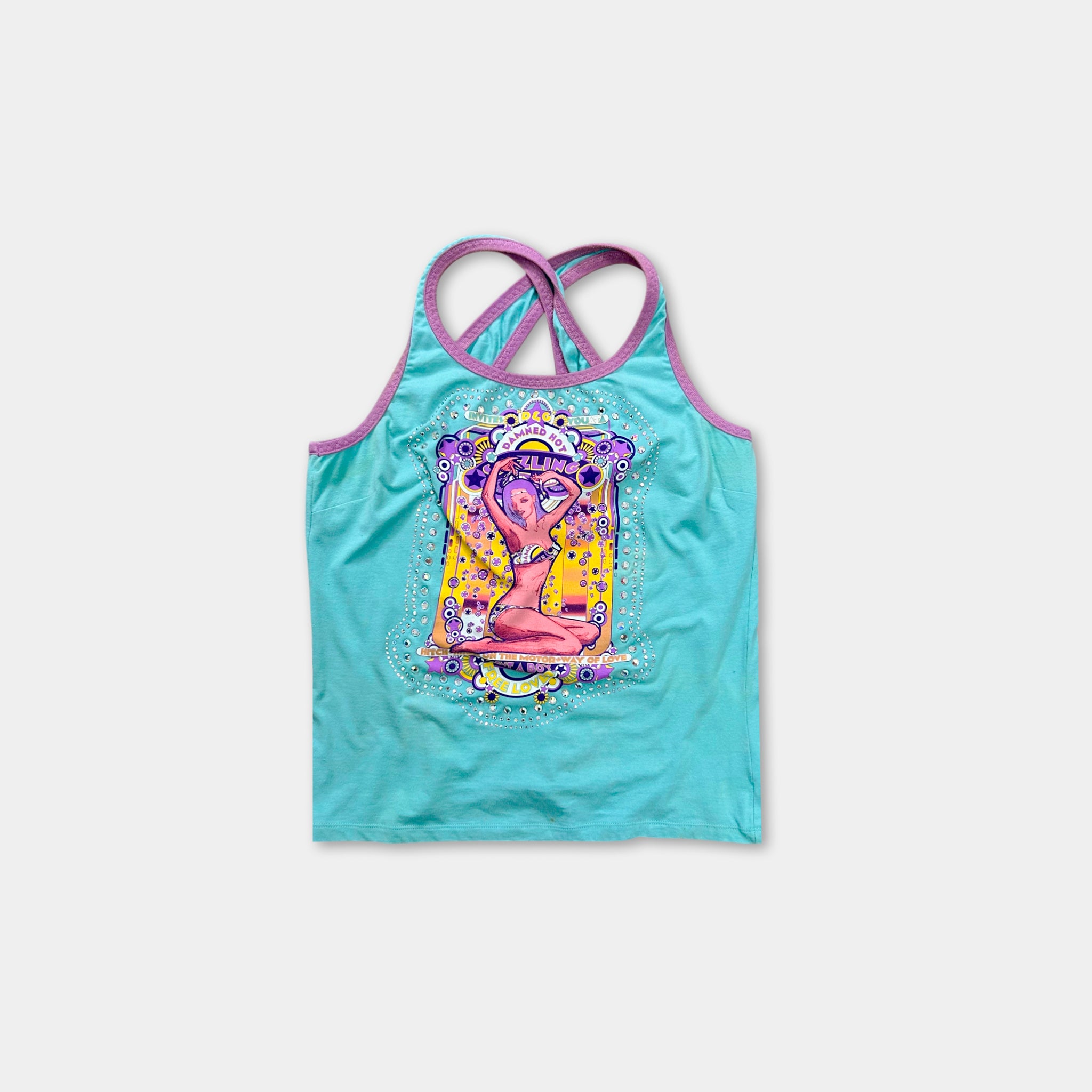 2000's Dolce & Gabbana "Motorway of Love" Graphic Tank Top