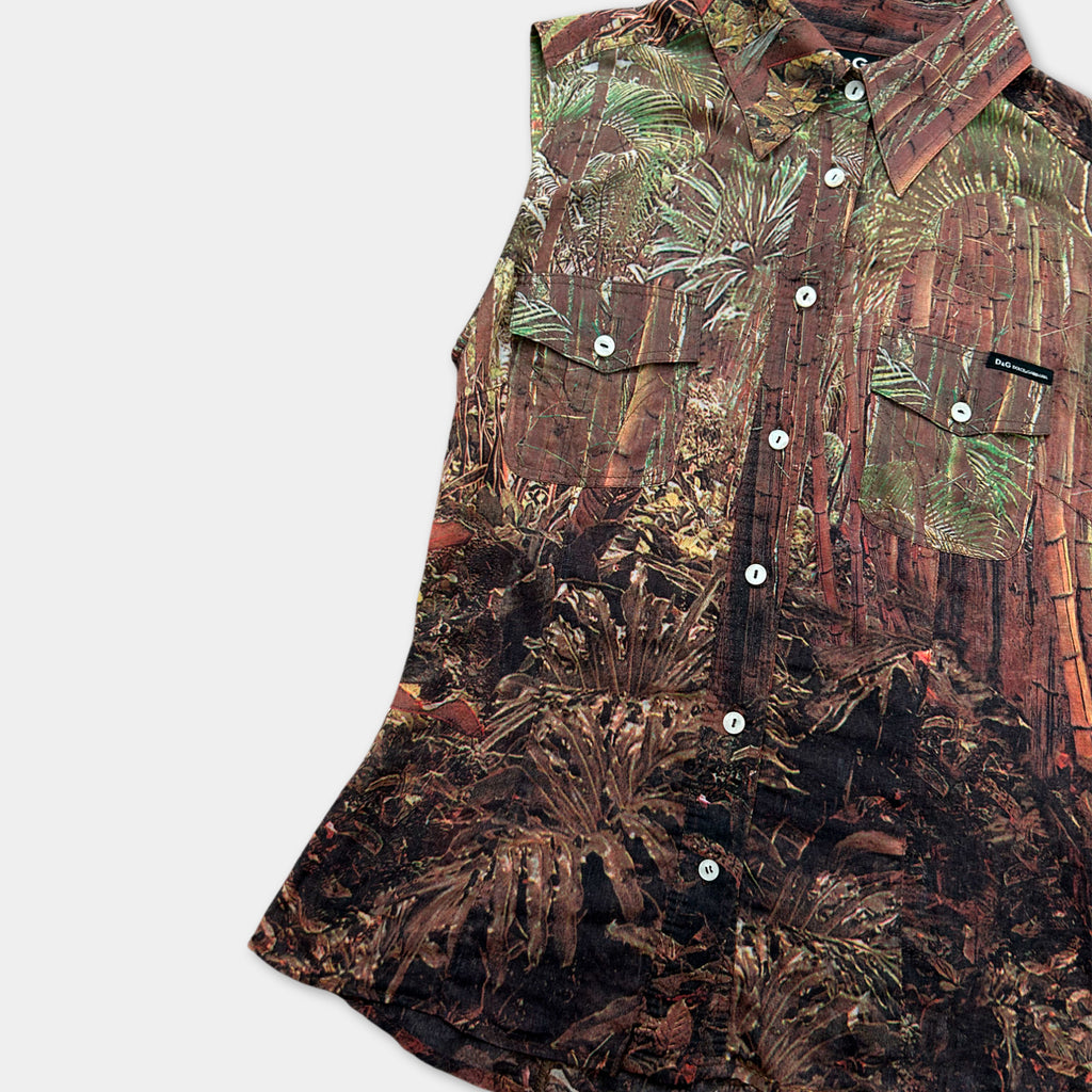 Dolce & Gabbana Forest Graphic Tank Top