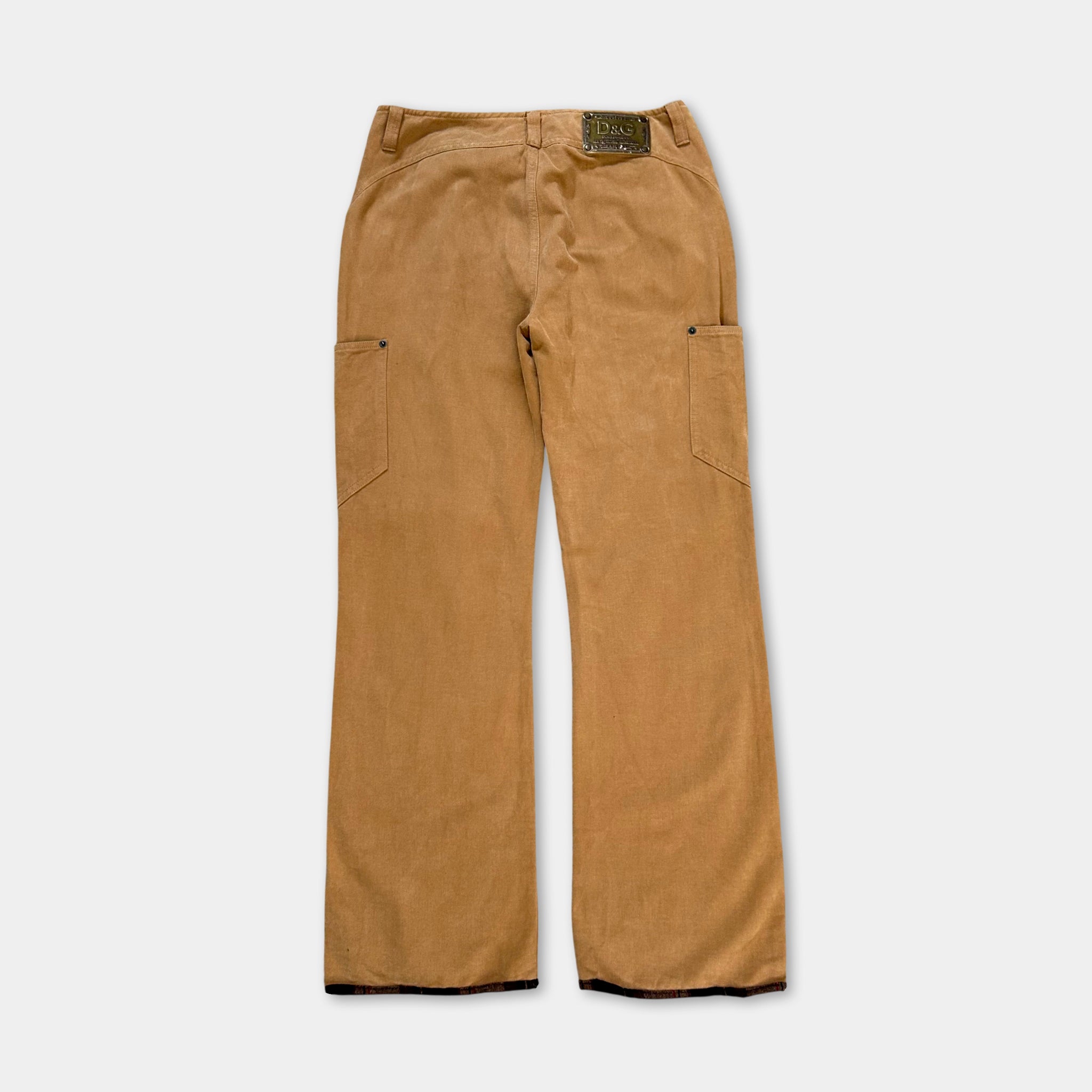 Dolce & Gabbana Beige Carpenter Pants