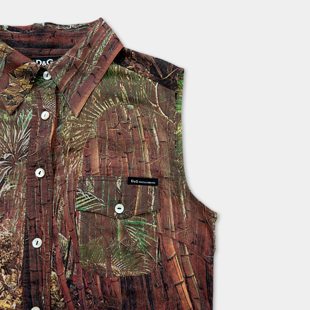 Dolce & Gabbana Forest Graphic Tank Top