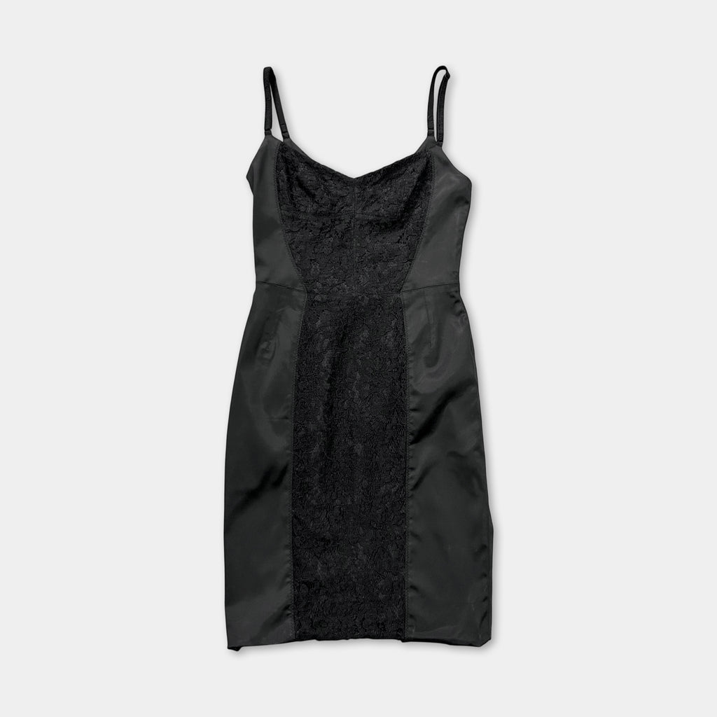 Dolce & Gabbana 2000's Lace-Panel Slip Dress