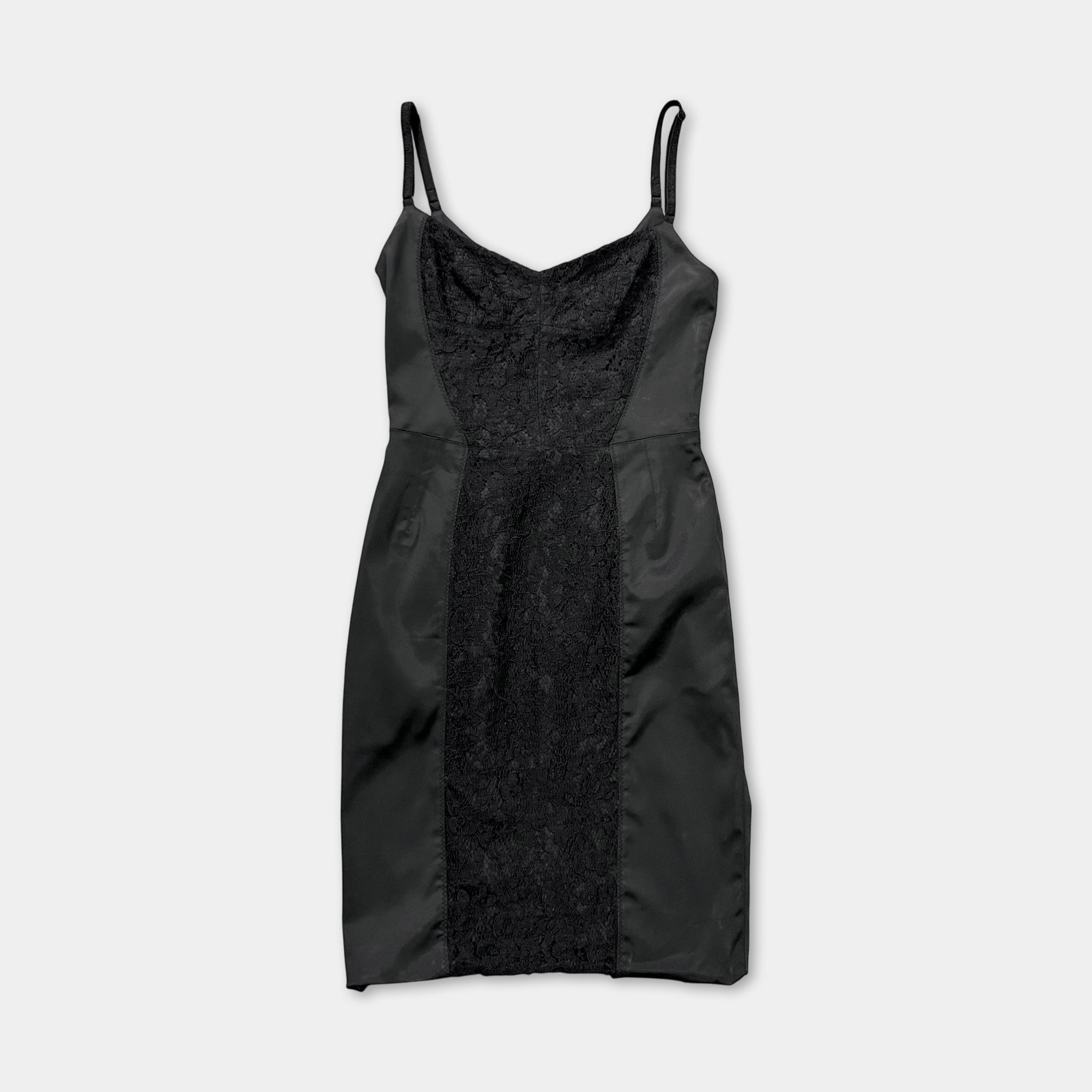 Dolce & Gabbana 2000's Lace-Panel Slip Dress