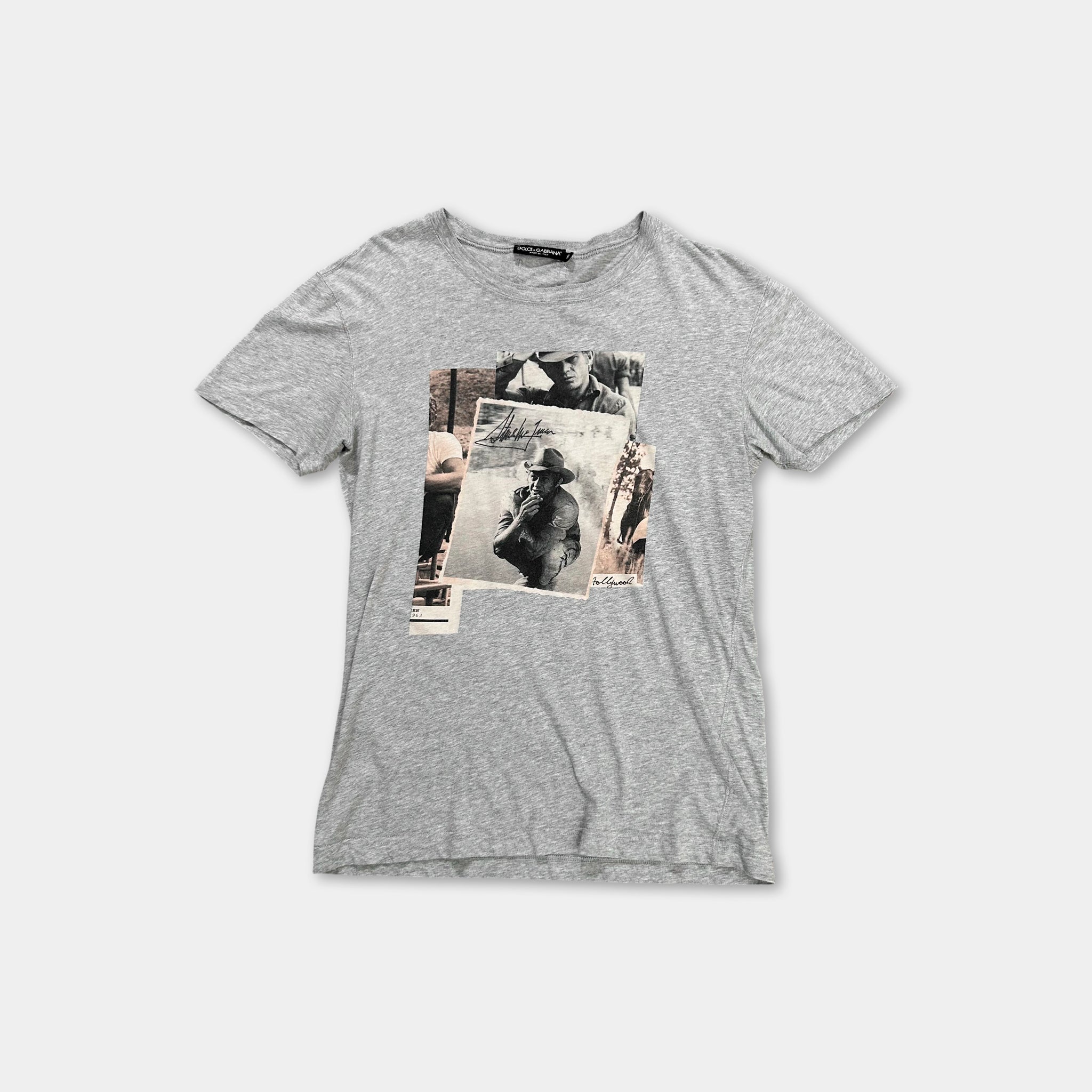 Dolce & Gabbana Graphic Grey T-Shirt