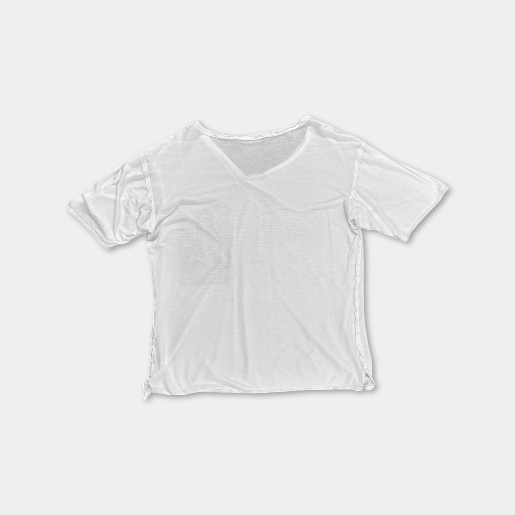 Dolce & Gabbana Vintage Distressed Virgin Mary Cotton T-Shirt