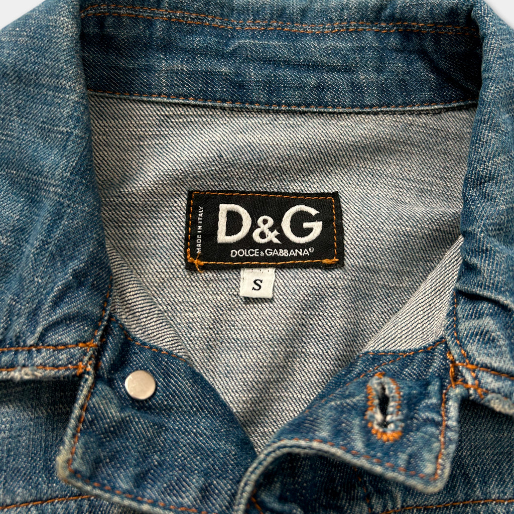 ZZZ *vinted  Dolce & Gabbana Two Tone Denim Jacket (S)