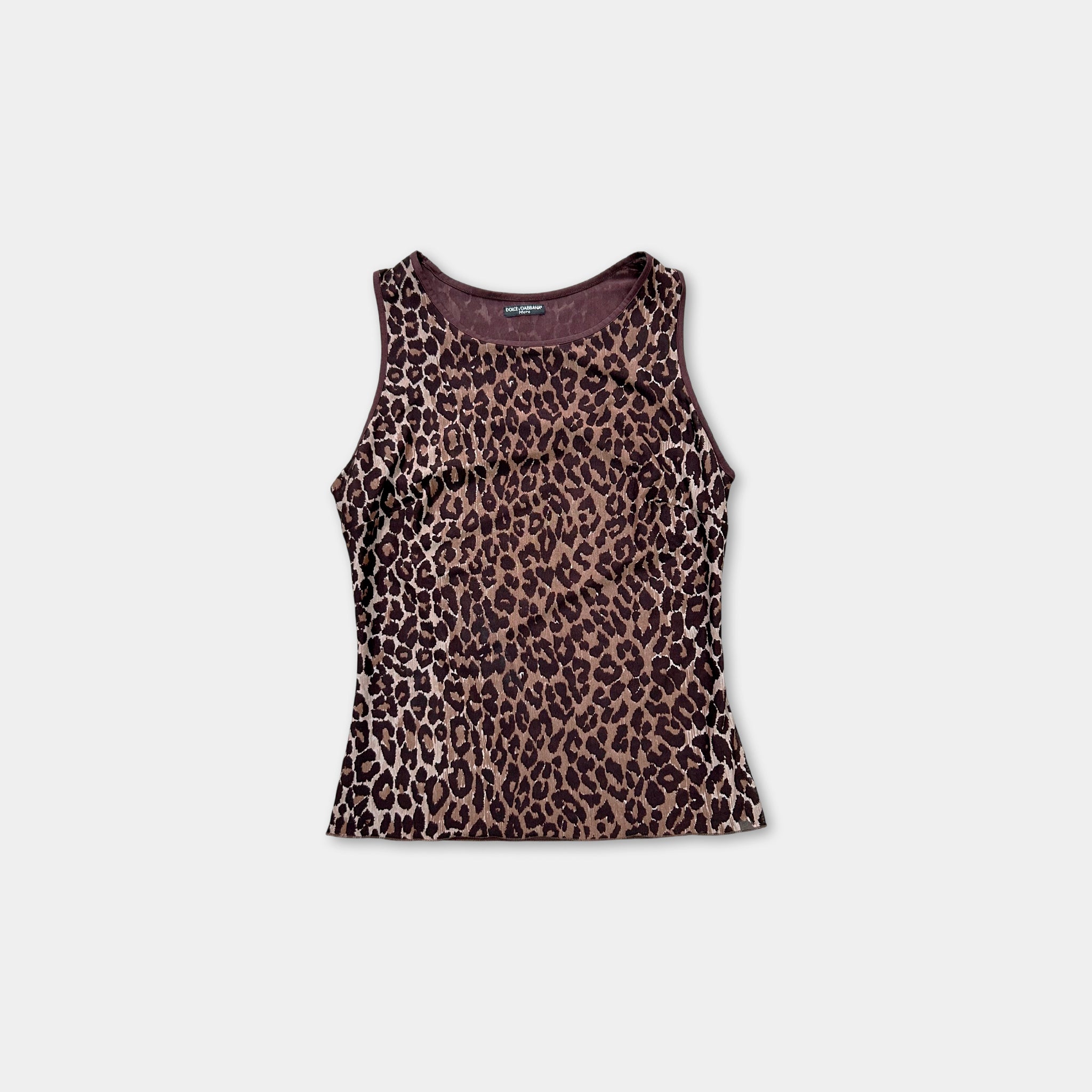 Dolce & Gabbana Leopard Sleeveless Top