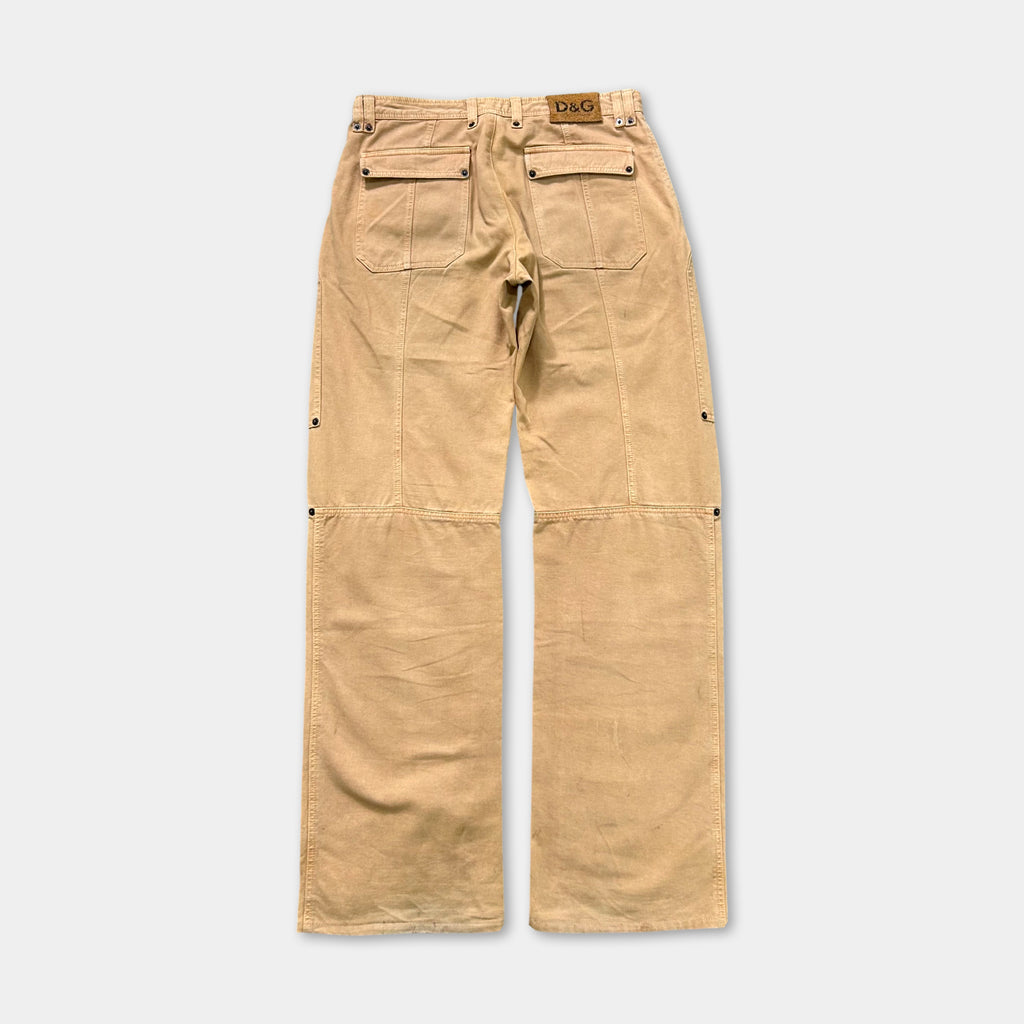 Dolce & Gabbana Carpenter Beige Pants