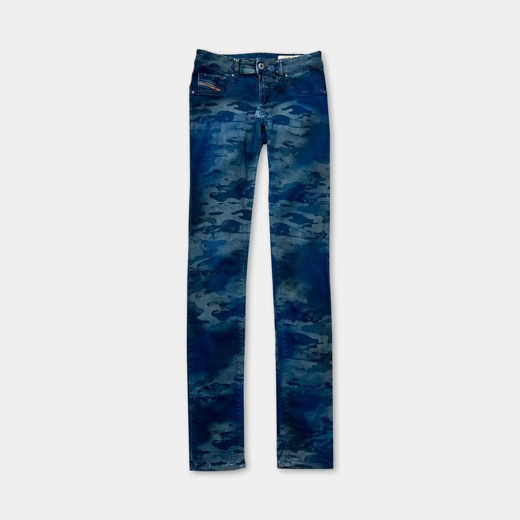 Diesel Skinny Blue Camouflage Jeans