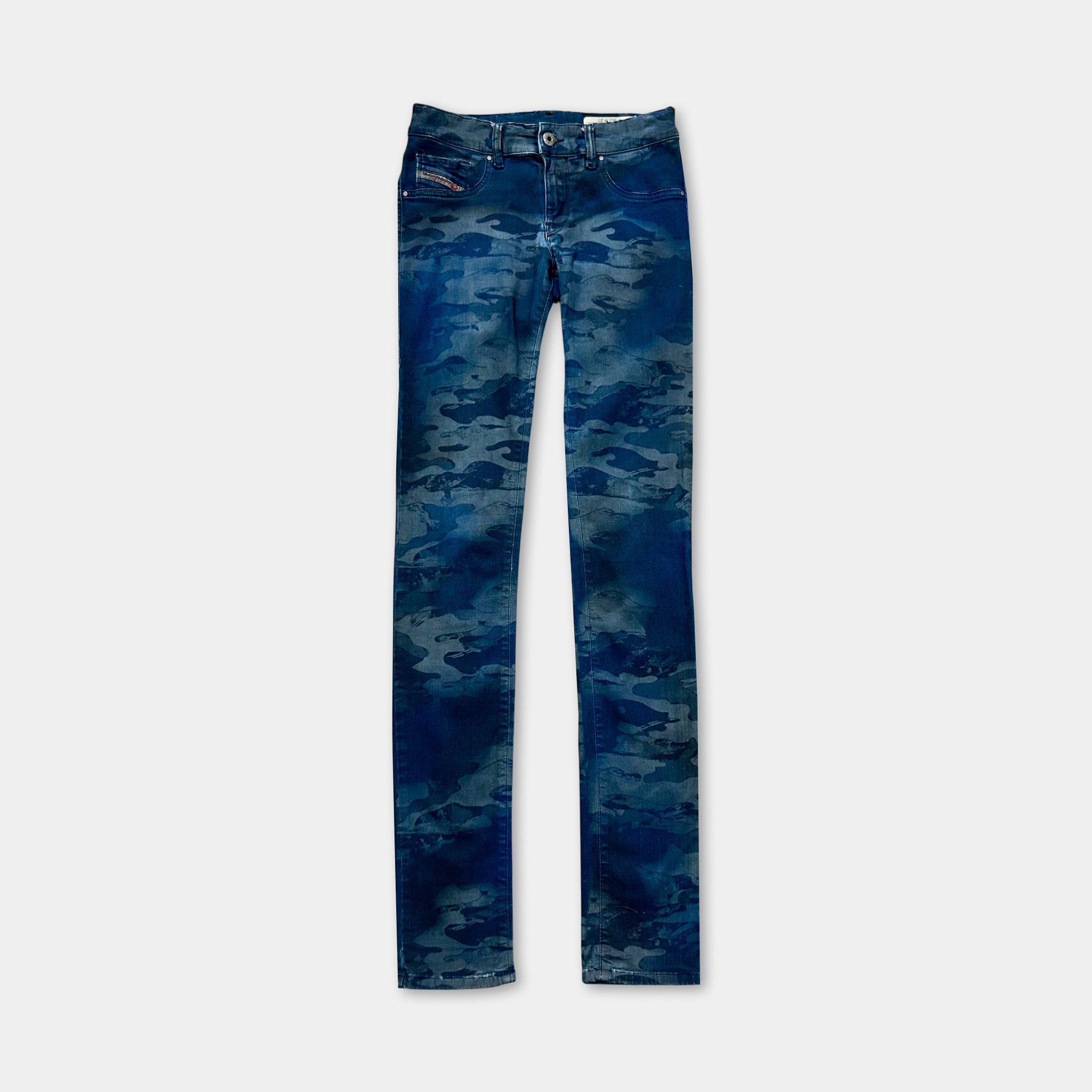 Diesel Skinny Blue Camouflage Jeans
