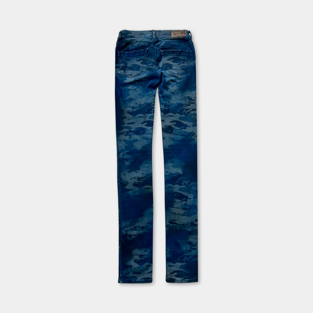 Diesel Skinny Blue Camouflage Jeans