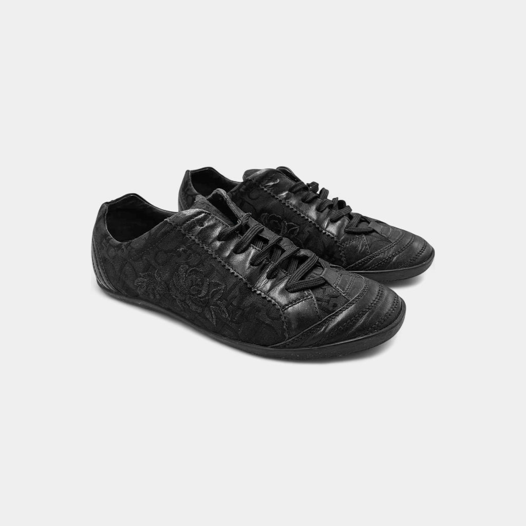 Christian Dior  "Rose" Embroidered Oblique Sneakers