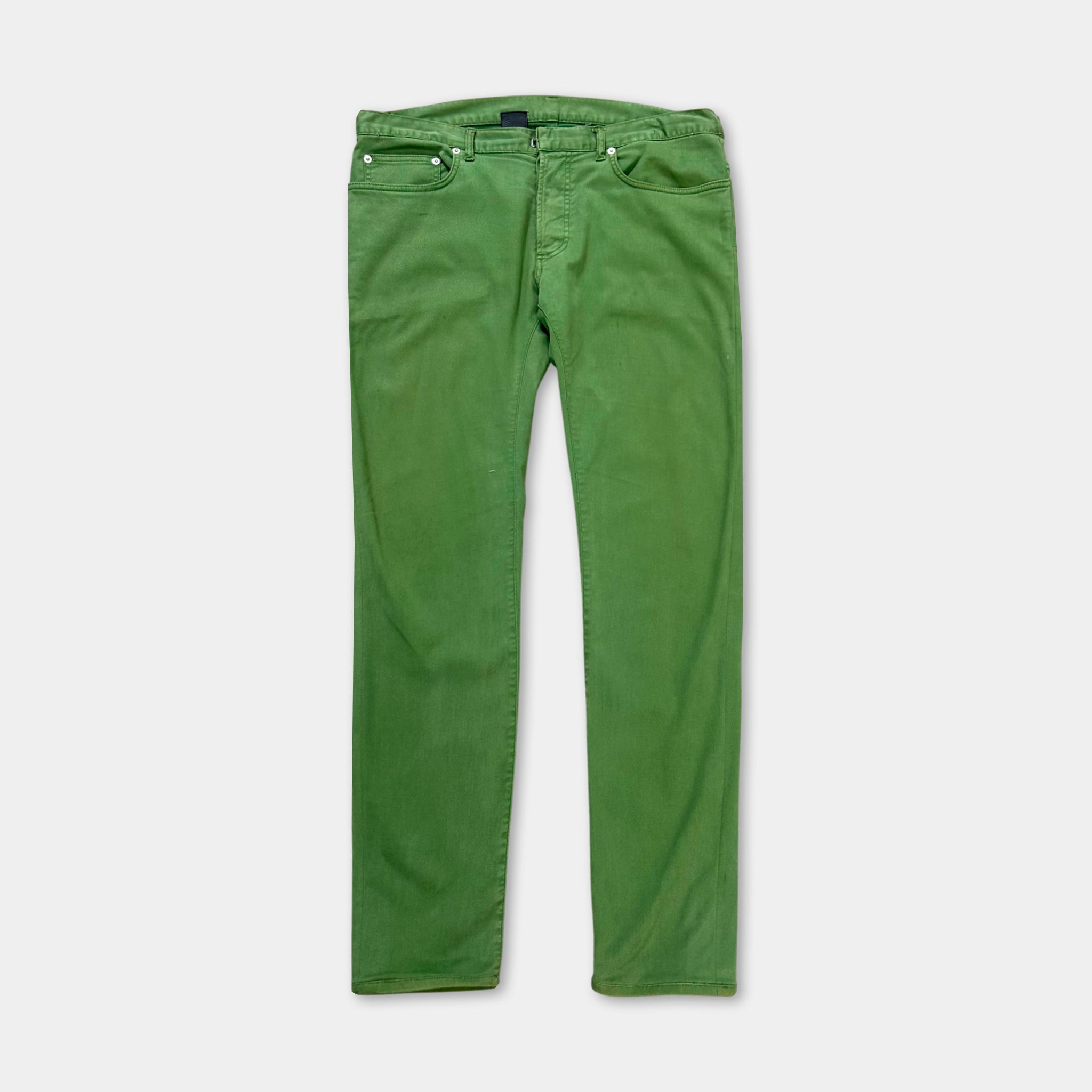 Dior Homme by Hedi Slimane Green Denim Jeans