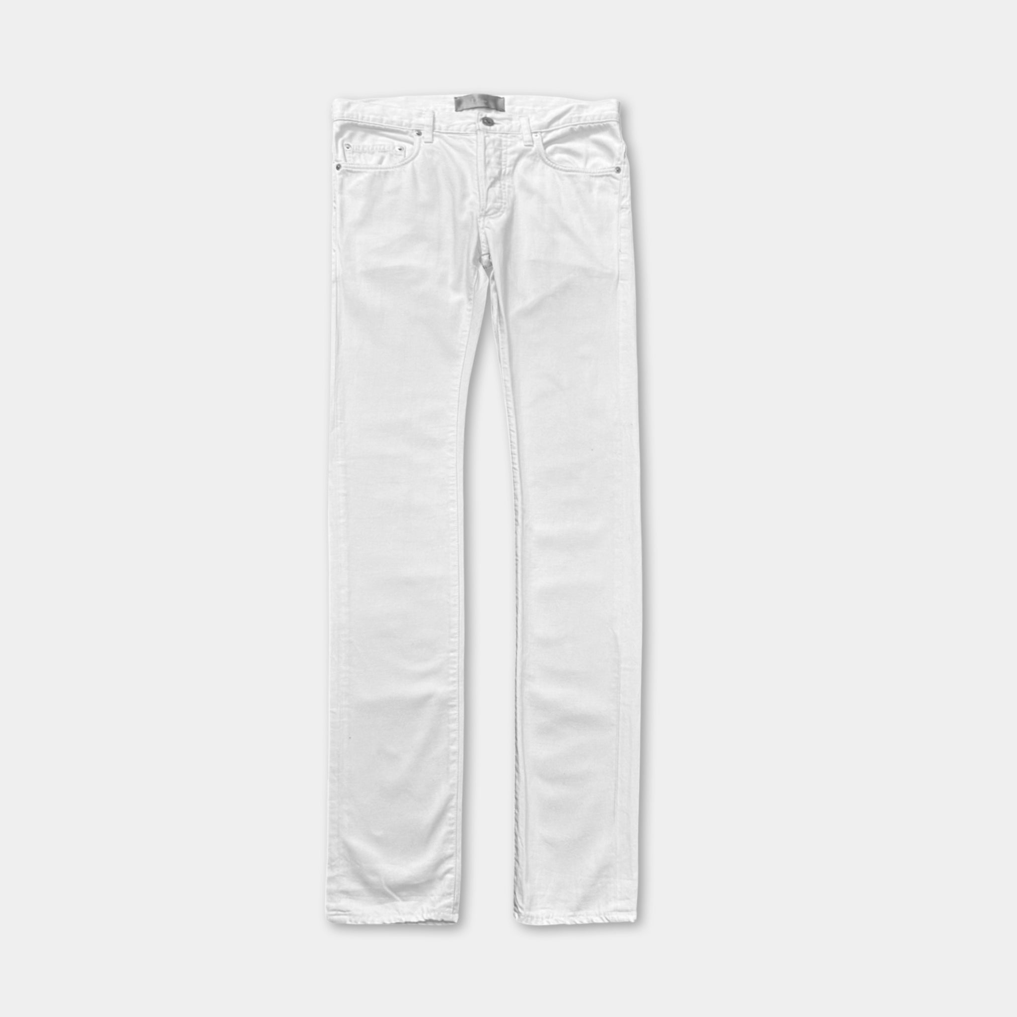 Dior Skinny White Denim Jeans