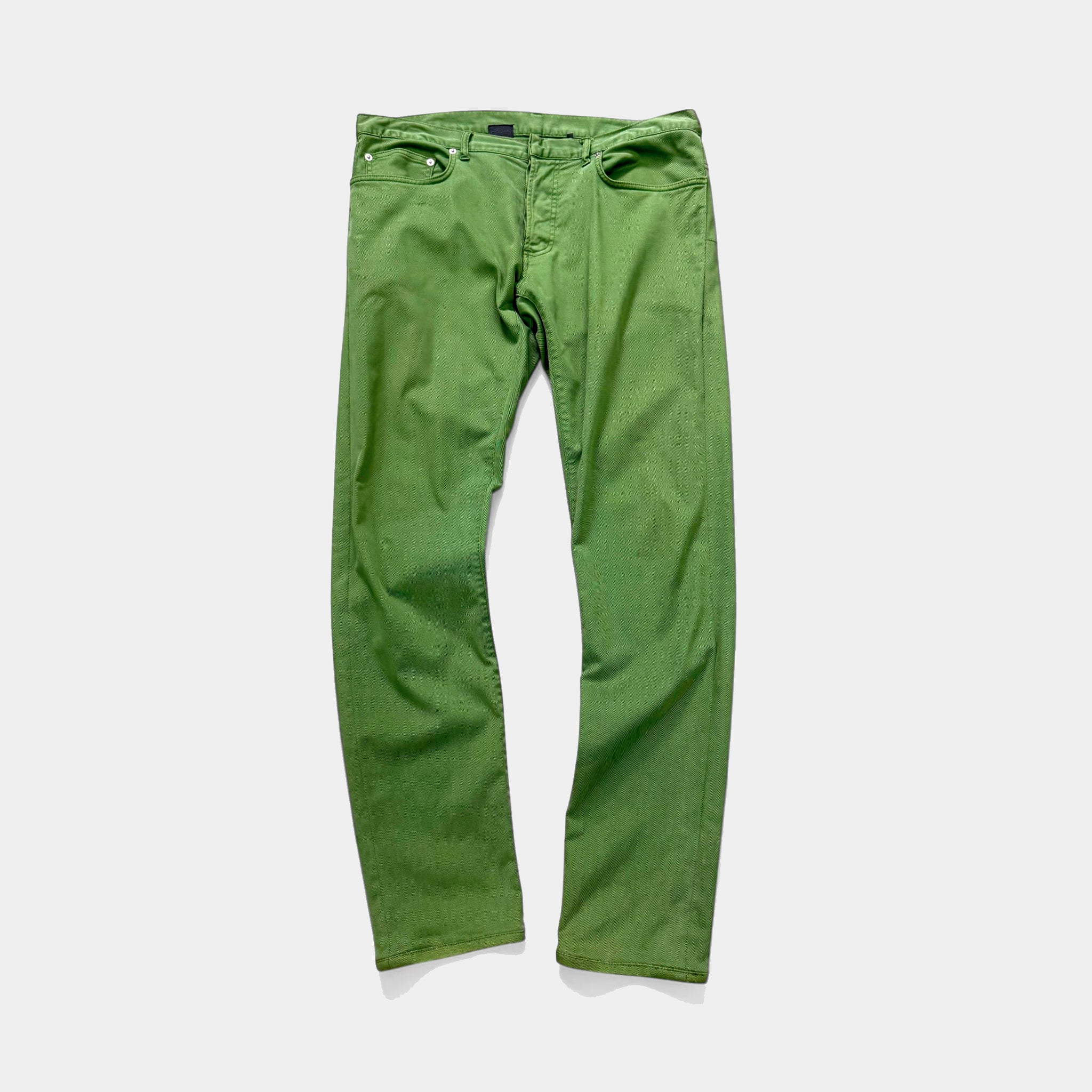 Dior Homme by Hedi Slimane Green Denim Jeans