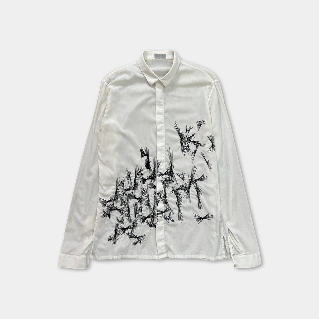 Dior Homme Abstract White Button Shirt