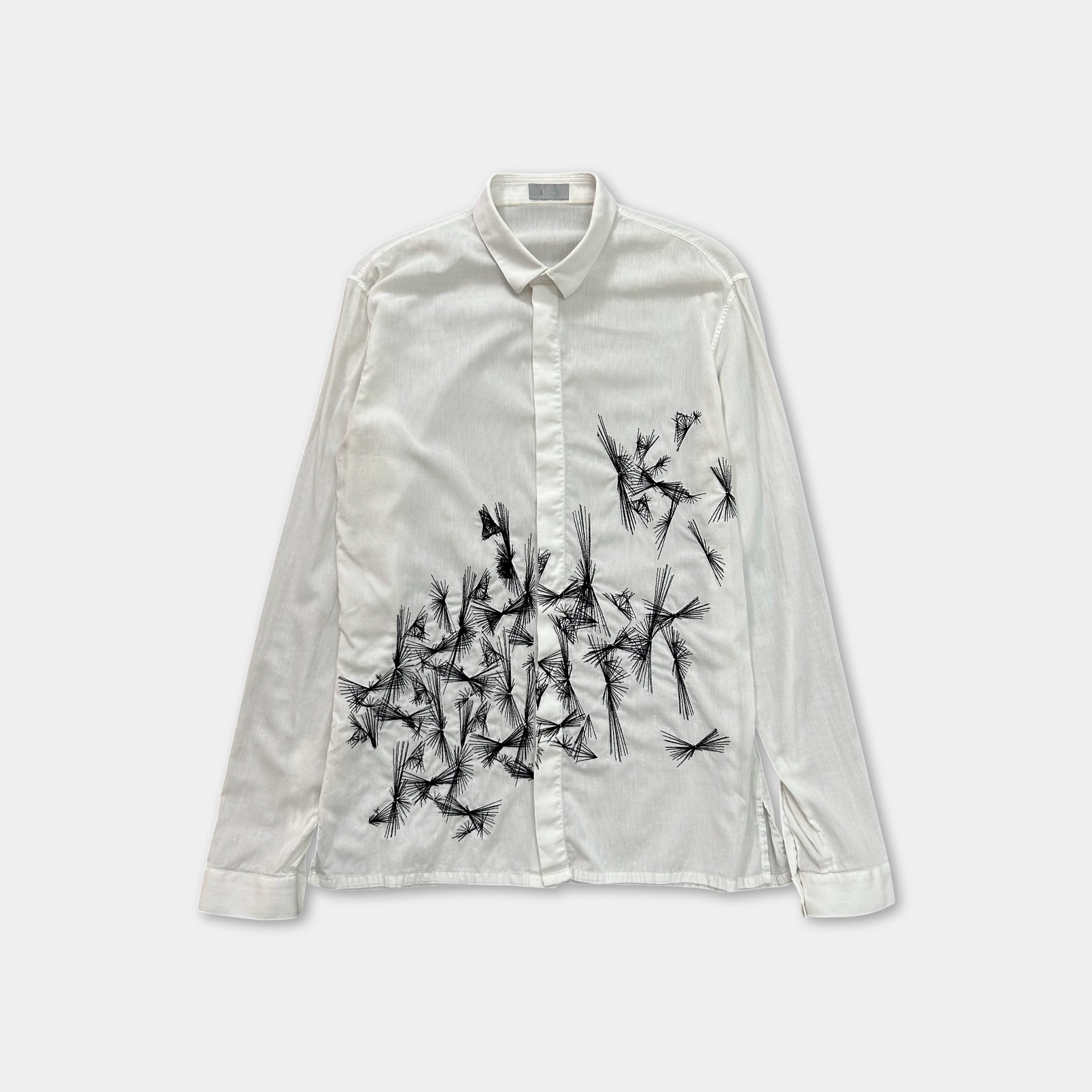 Dior Homme Abstract White Button Shirt