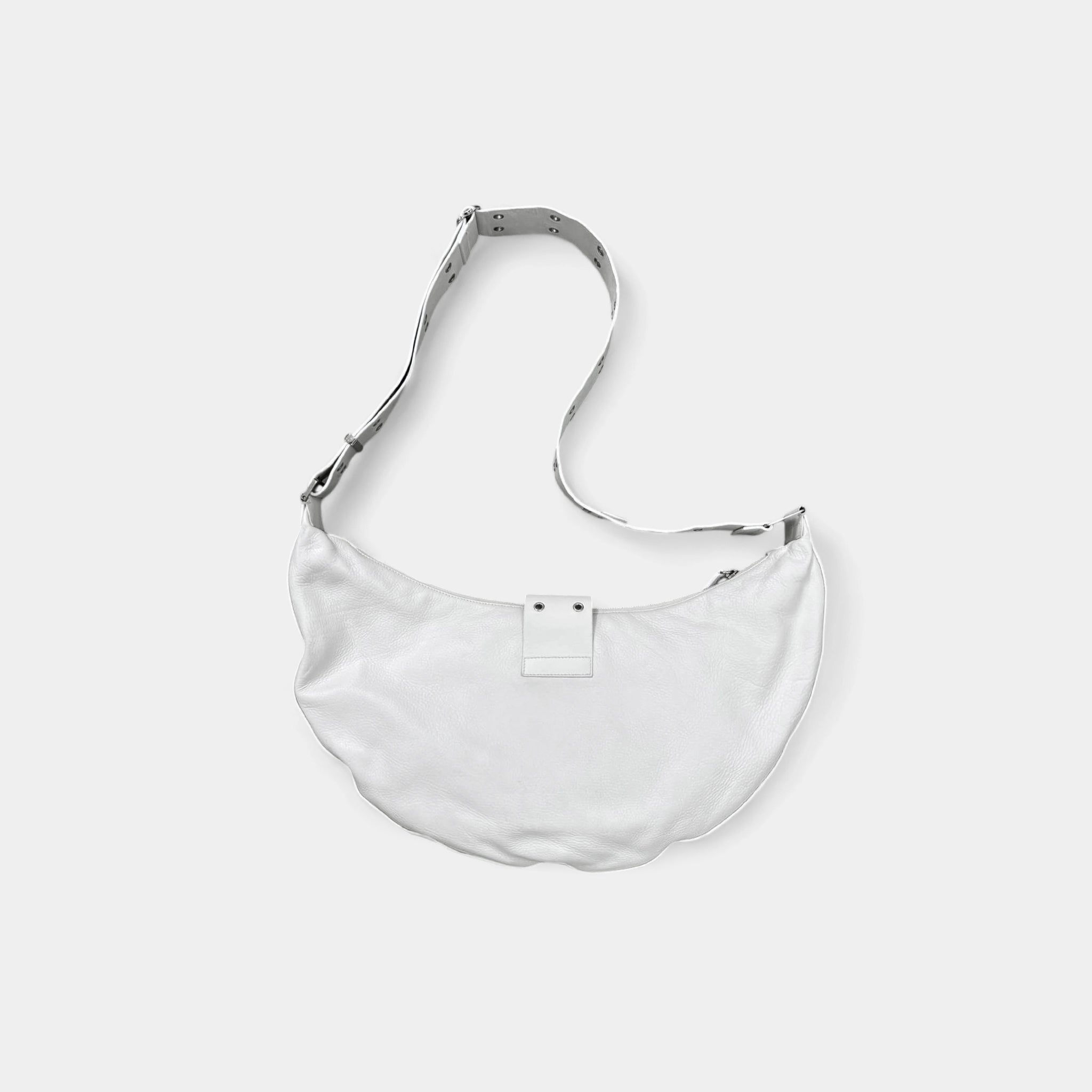 Dior by John Galliano White Leather Street Chic Hobo Bag