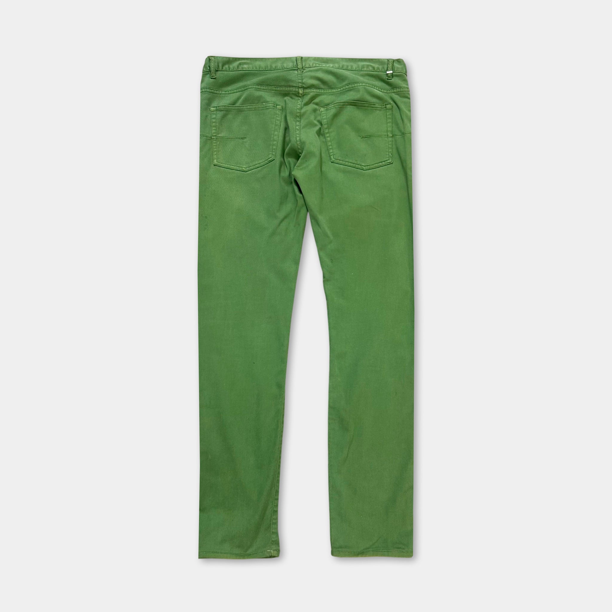 Dior Homme by Hedi Slimane Green Denim Jeans