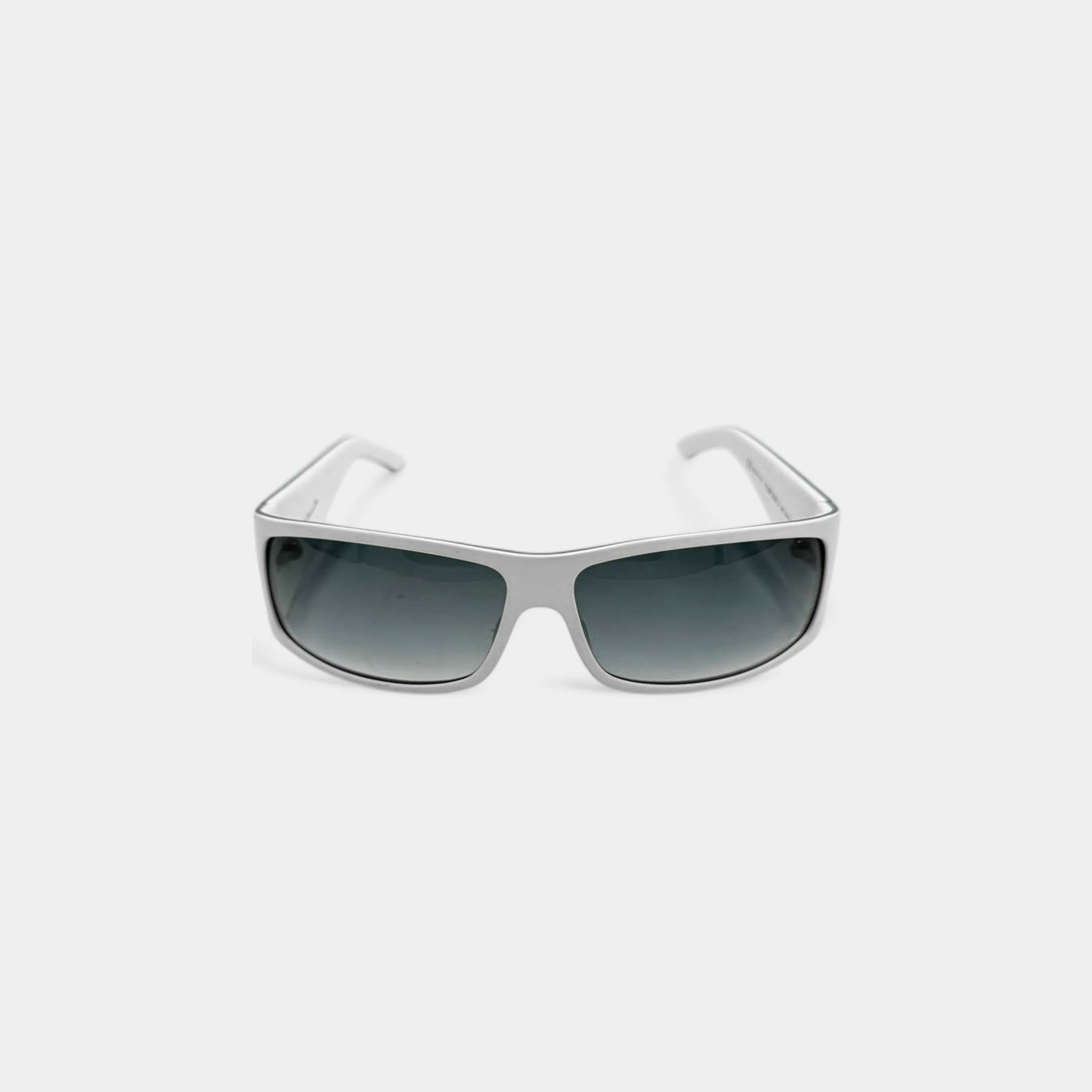 Christian Dior 2002 by Galliano White Ski 1 Wrap Shield Logo Sunglasses