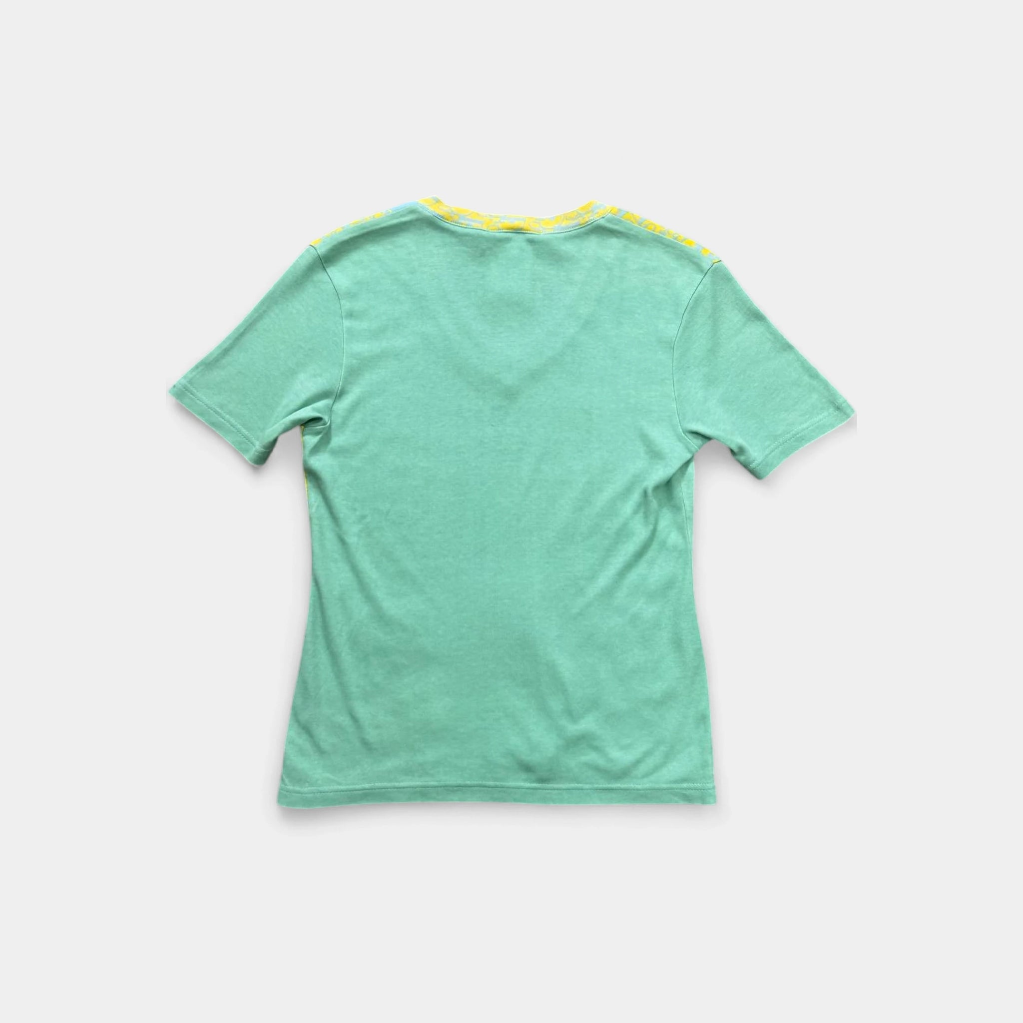 Christian Dior 2000s Multimedia Multicolor V-Neck T-Shirt