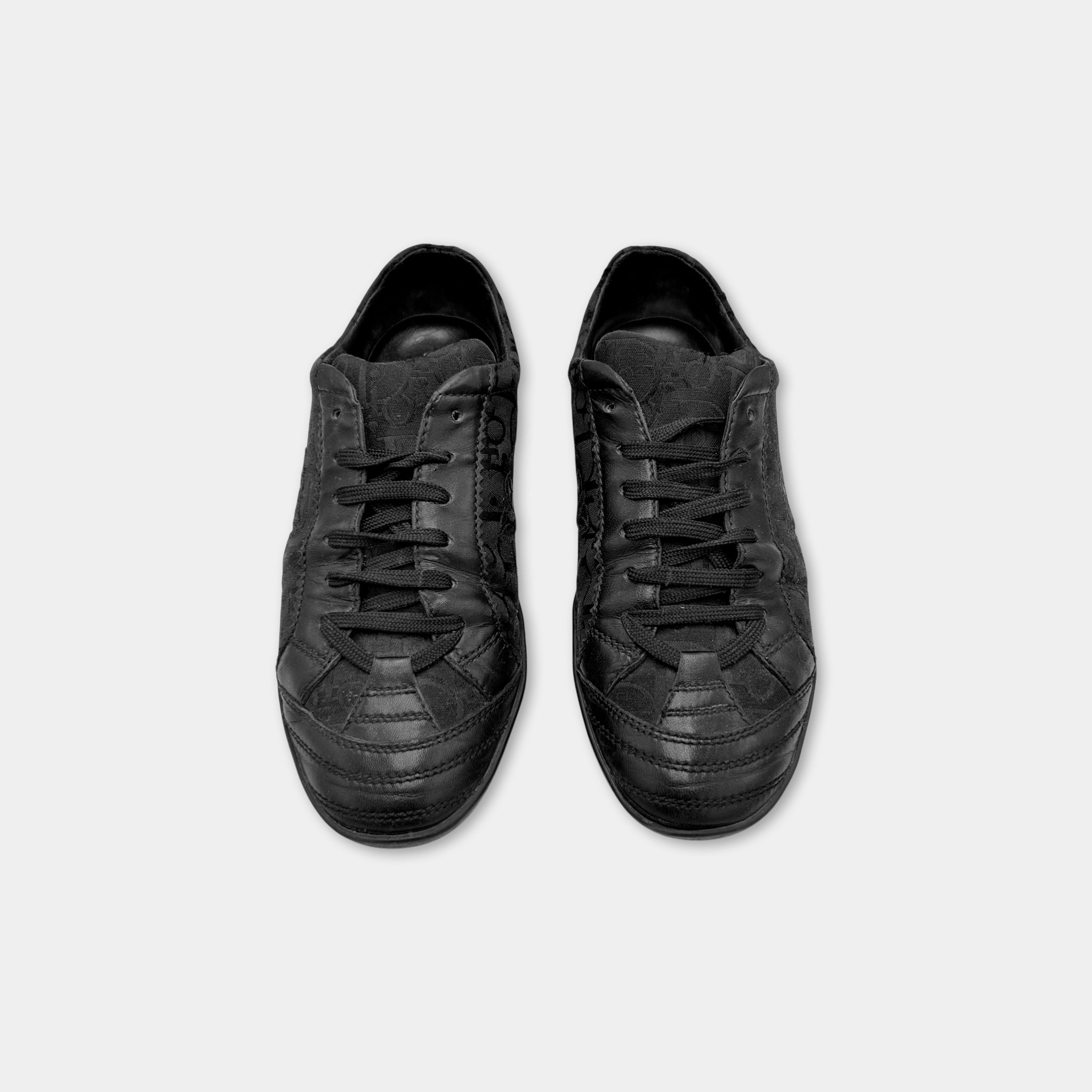 Christian Dior  "Rose" Embroidered Oblique Sneakers