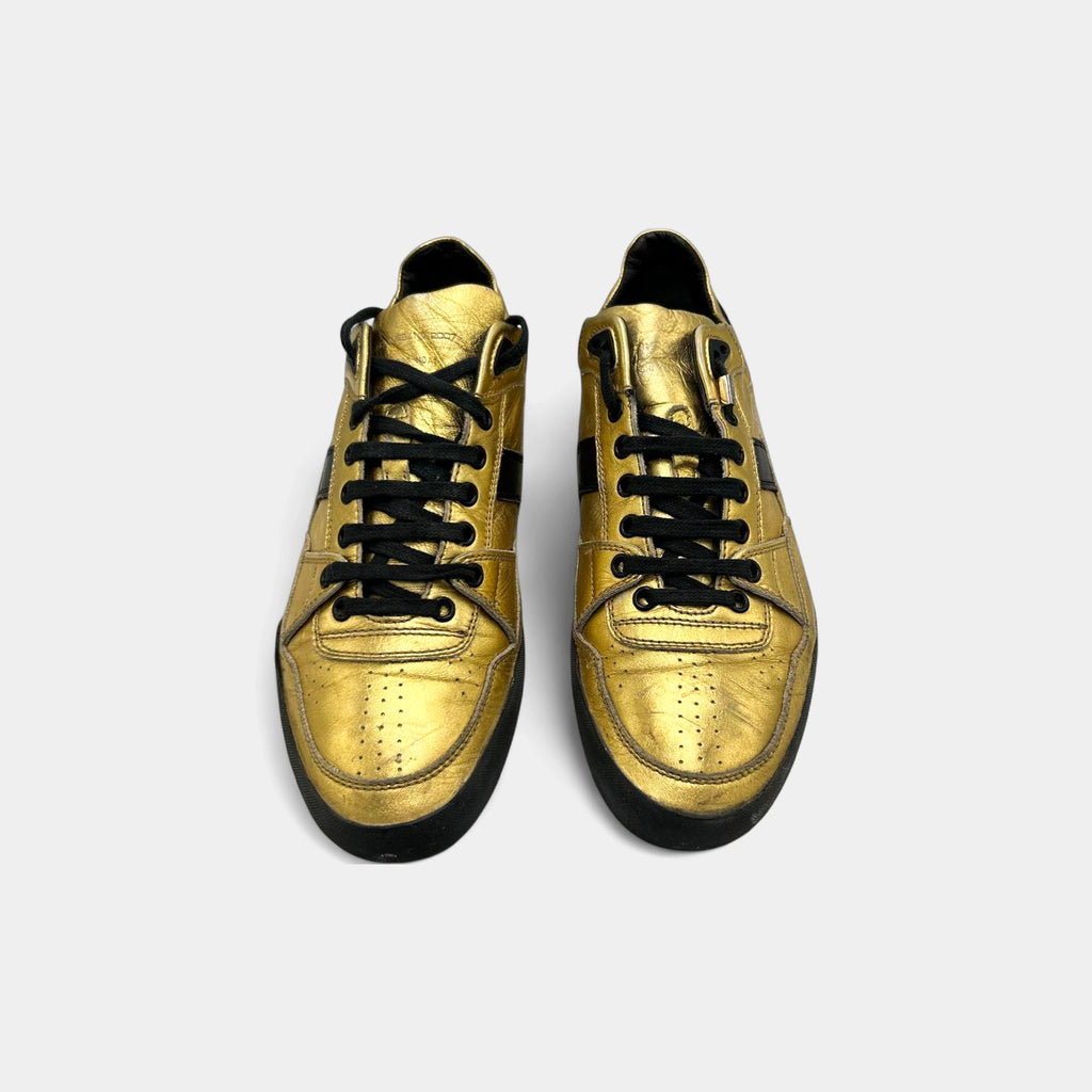 Dior Homme "B17" SS07 Metallic Gold Sneakers by Hedi Slimane
