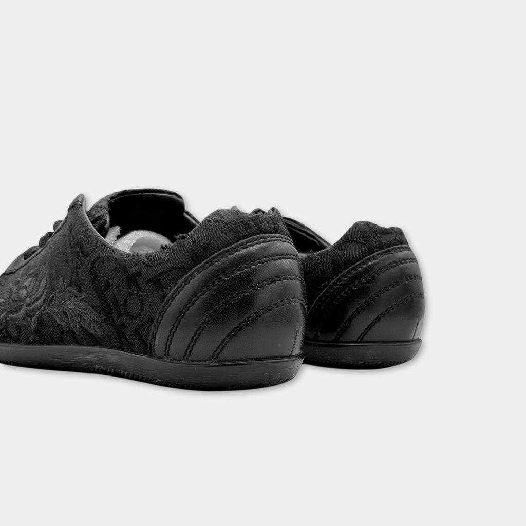 Christian Dior  "Rose" Embroidered Oblique Sneakers