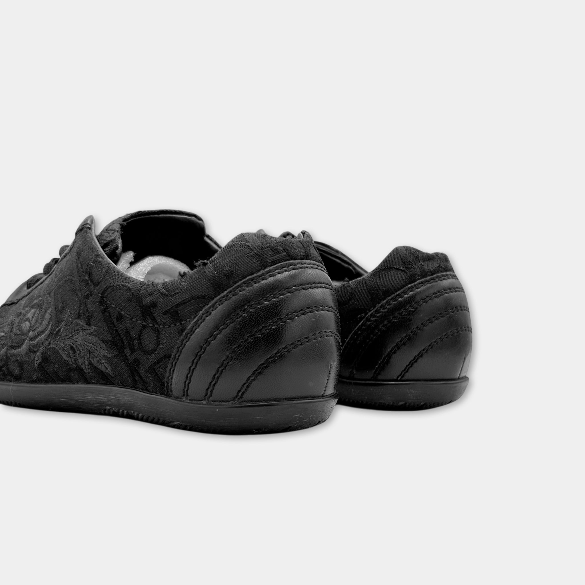 Christian Dior  "Rose" Embroidered Oblique Sneakers