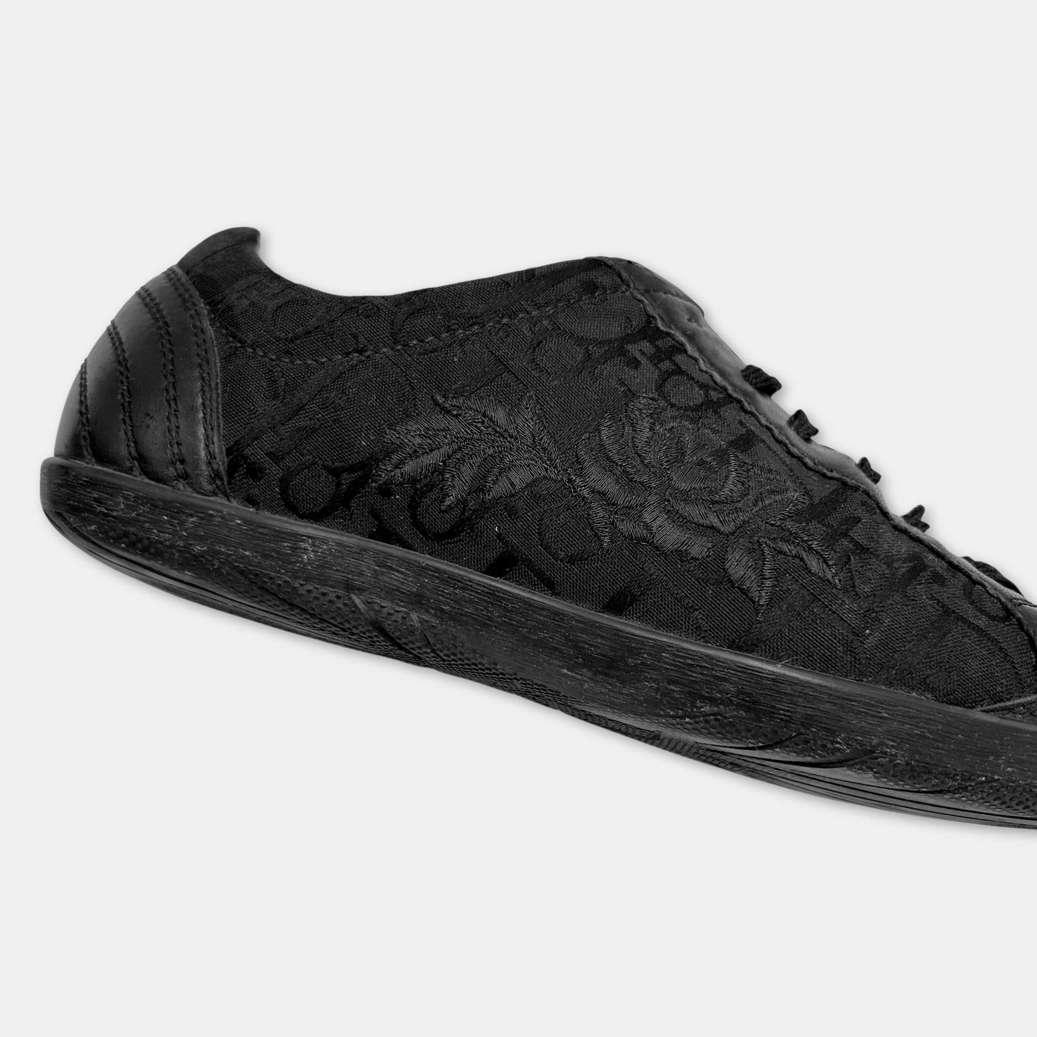 Christian Dior  "Rose" Embroidered Oblique Sneakers