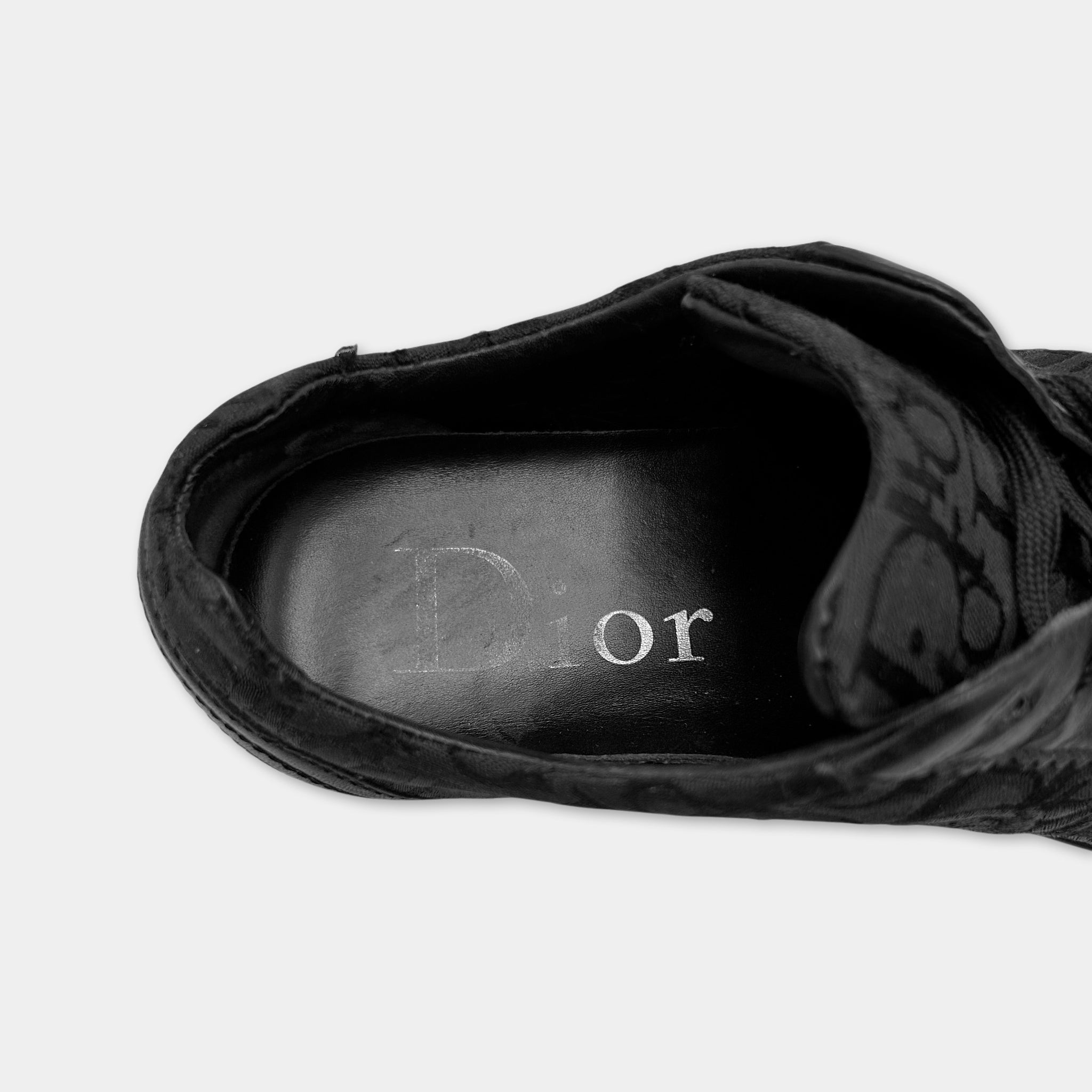 Christian Dior  "Rose" Embroidered Oblique Sneakers