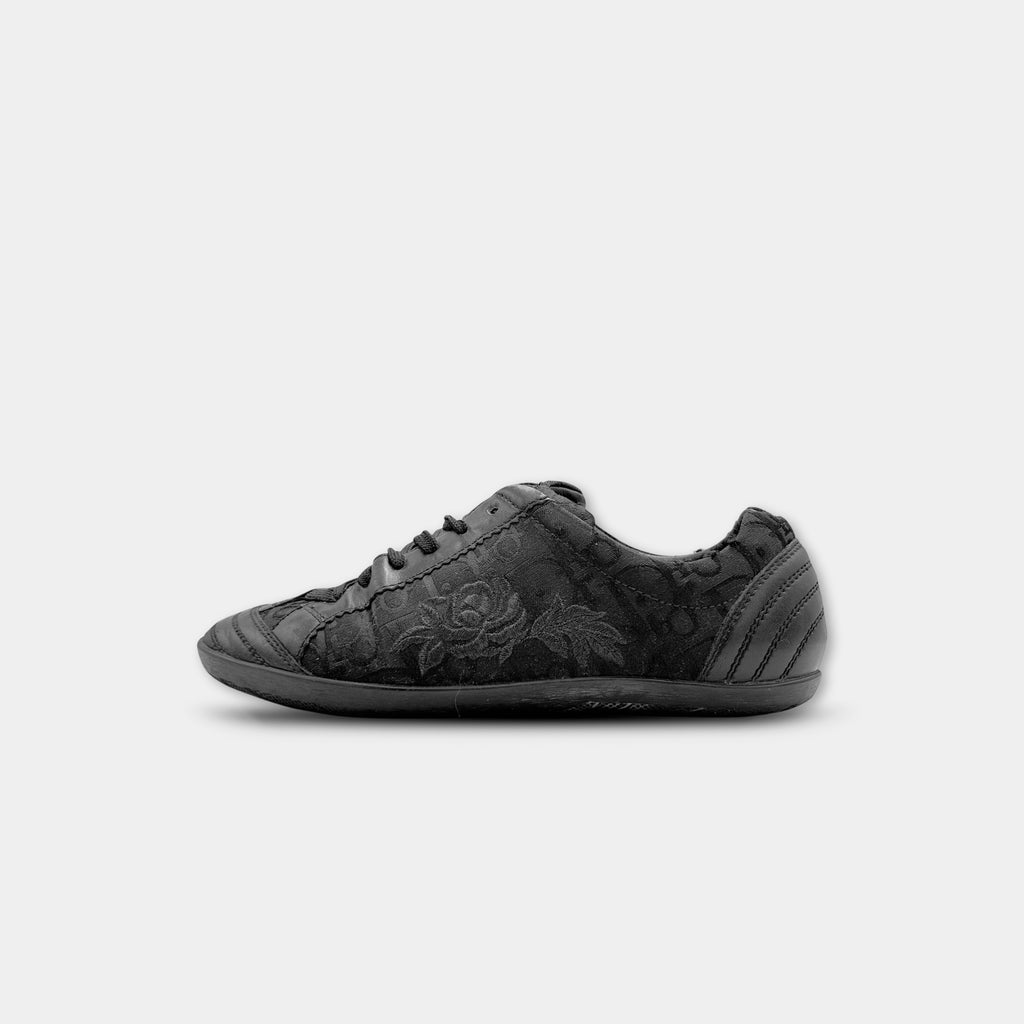 Christian Dior  "Rose" Embroidered Oblique Sneakers