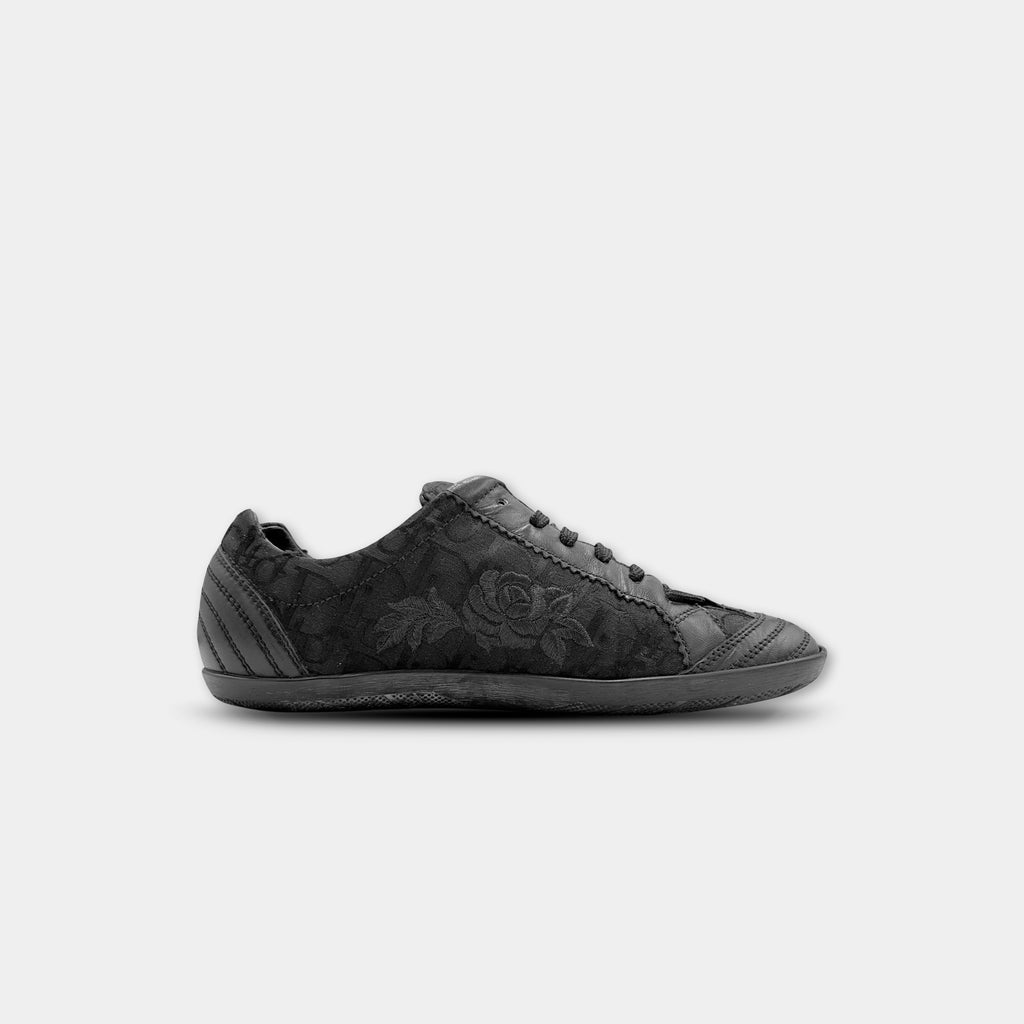 Christian Dior  "Rose" Embroidered Oblique Sneakers