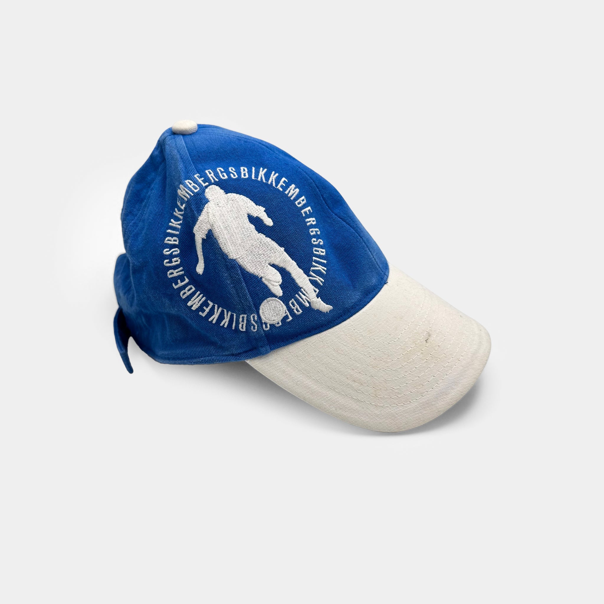 Dirk Bikkembergs 2000s Embroidered Blue and White Baseball Cap