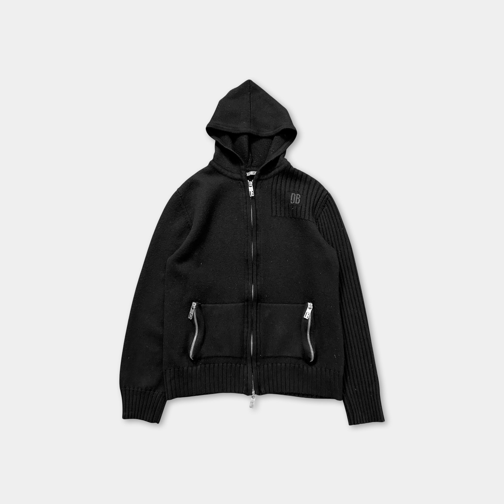 Dirk Bikkembergs Knit Black Hoodie