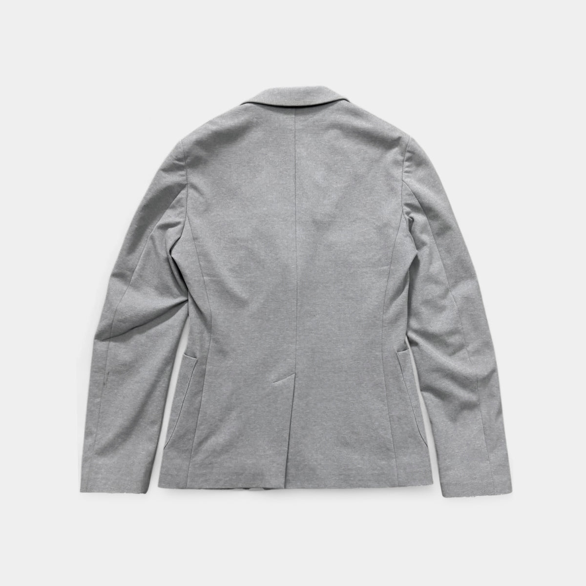 Dirk Bikkembergs Grey Jersey Cotton Unstructured Two-Button Blazer