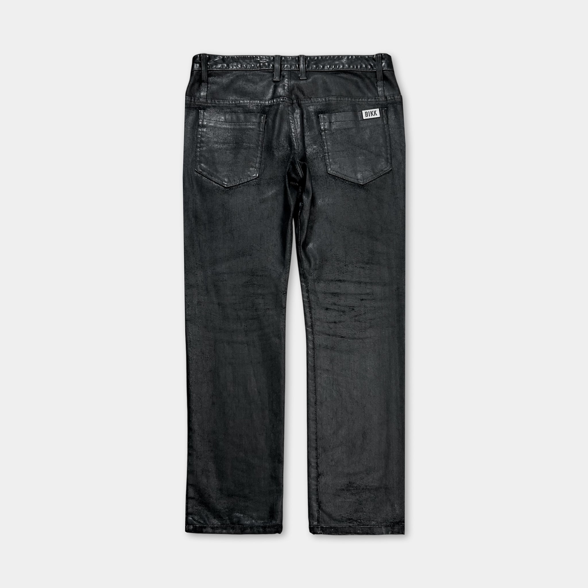 Dirk Bikkembergs Waxed Black Denim Jeans