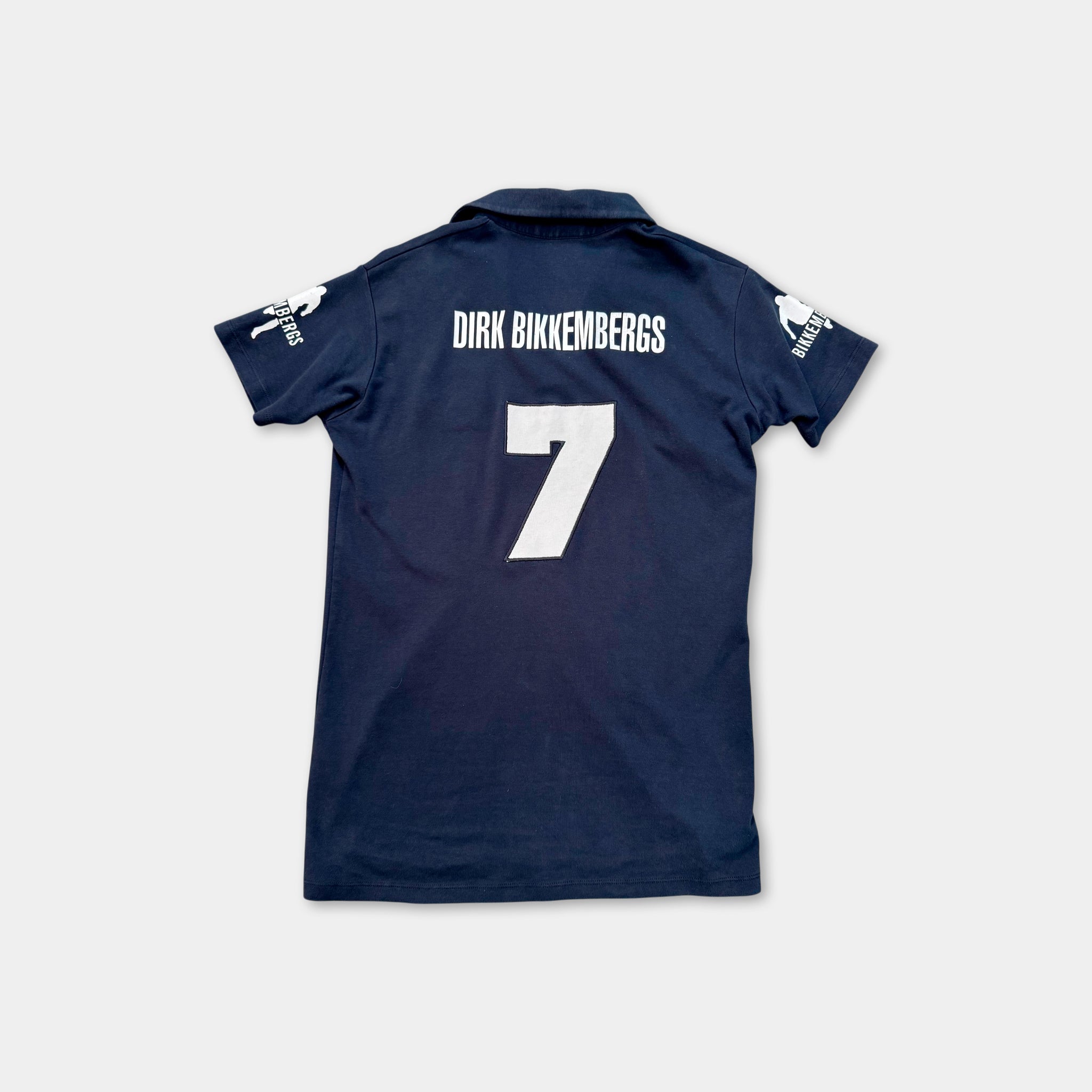 Dirk Bikkembergs Navy Blue Athletic Soccer Polo