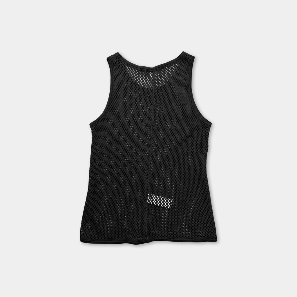 Dirk Bikkembergs Sport Couture Black Mesh Tank Top