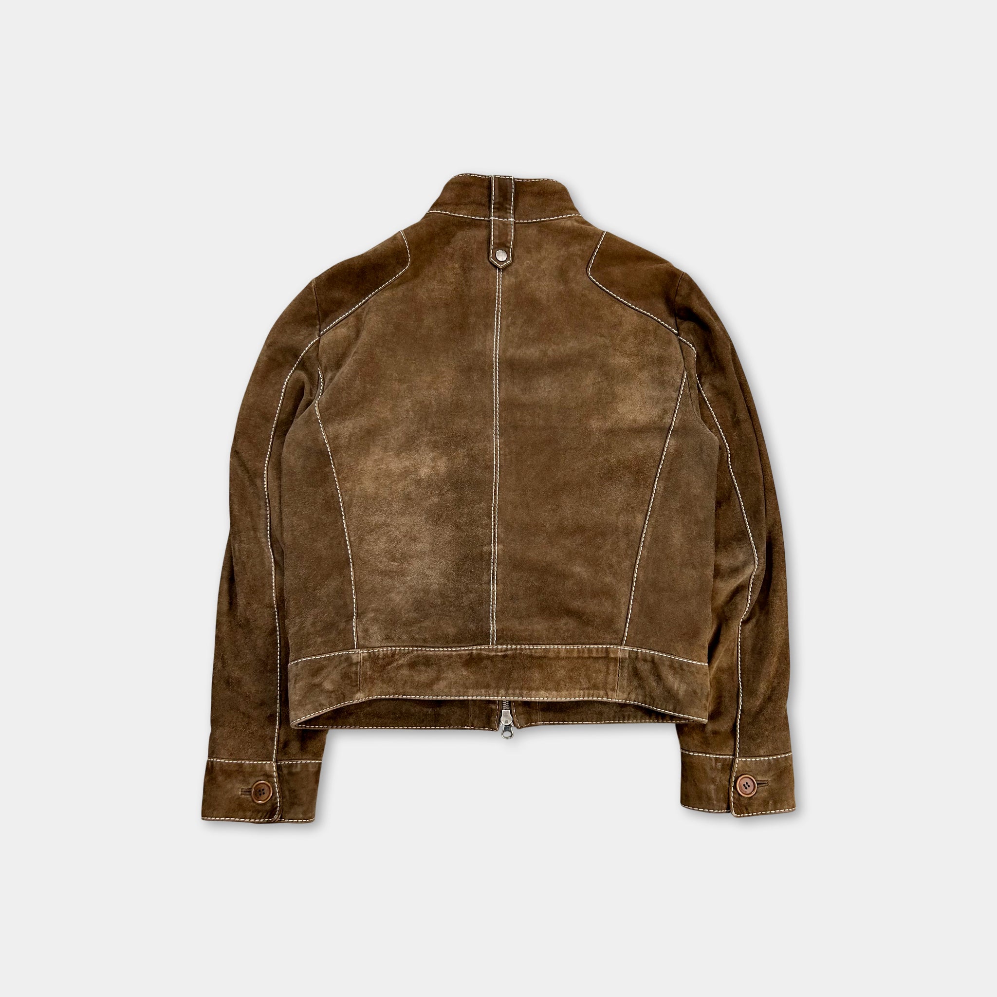 Dirk Bikkembergs Brown Suede Bondage Jacket